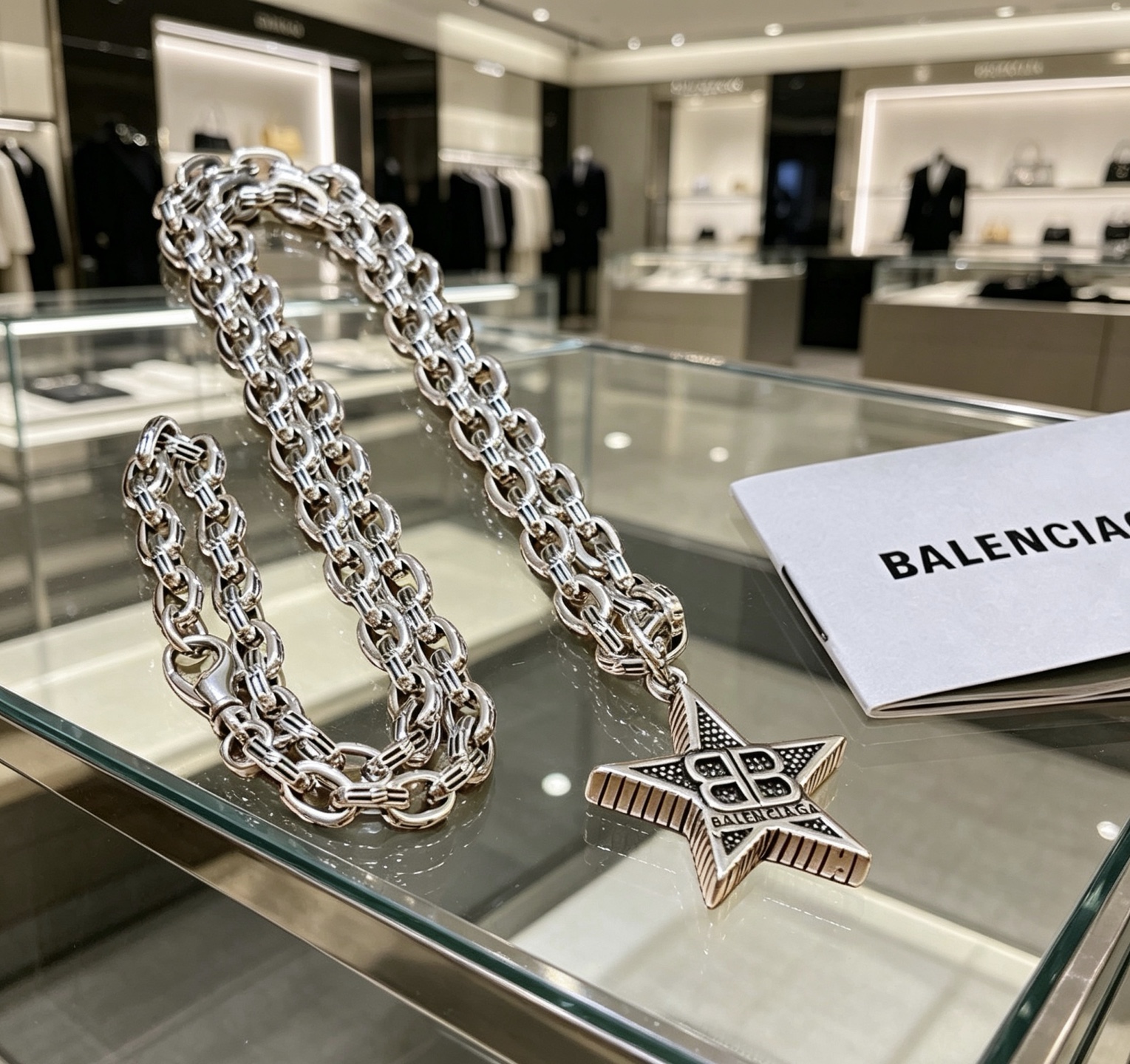 NO:767845,Batch of original single goods, new products, Balenciaga necklace, Balenciaga new necklace counter, consistent details, fine workmanship, every detail process is in place, fine design craftsmanship, hot models shipped, unique design, retro style, Balenciaga necklace, jewelry boutique, balenciaga, balenciaga, necklace19860909批原单货新品 巴黎世家项链 Balenciaga 新款项链专柜一致 细节做工精细 每个细节流程到位 设计工艺精细 火爆款出货 设计独特 复古风格 巴黎世家项链,饰品精品,balenciaga,balenciaga,necklace,Jewelry