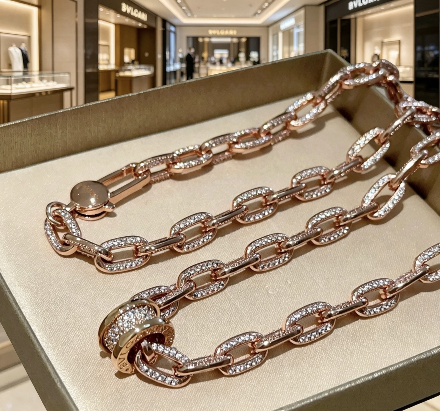 NO:767469,Batch. The entire Bulgari necklace with diamond inlays made of V gold. BVLGARI DIVAS' DREAM series. The appearance is perfect, the details are unparalleled, the unique color is completely impeccable, and it is decorated with a classic ring shape design. It is simple yet elegant and eye-catching. The combination of V gold makes the look more elegant, and the upper body is elegant and moving. Same style for men and women. Bulgari necklace 60cm, boutique jewelry, bottega  veneta,bvlgari,bvlgari,necklace19860909批.整条满钻镶嵌工艺宝格丽项链V金材质 BVLGARI宝格丽 DIVAS‘ DREAM 系列 品相完美,细节无敌,那种独特的色泽完全无可挑剔,再缀以经典指环外形设计,简约之余却又优雅夺目,V金的组合更显气色,上身雅致动人.男女同款 宝格丽项链 60cm,饰品精品,bottega veneta,bvlgari,bvlgari,necklace,Jewelry