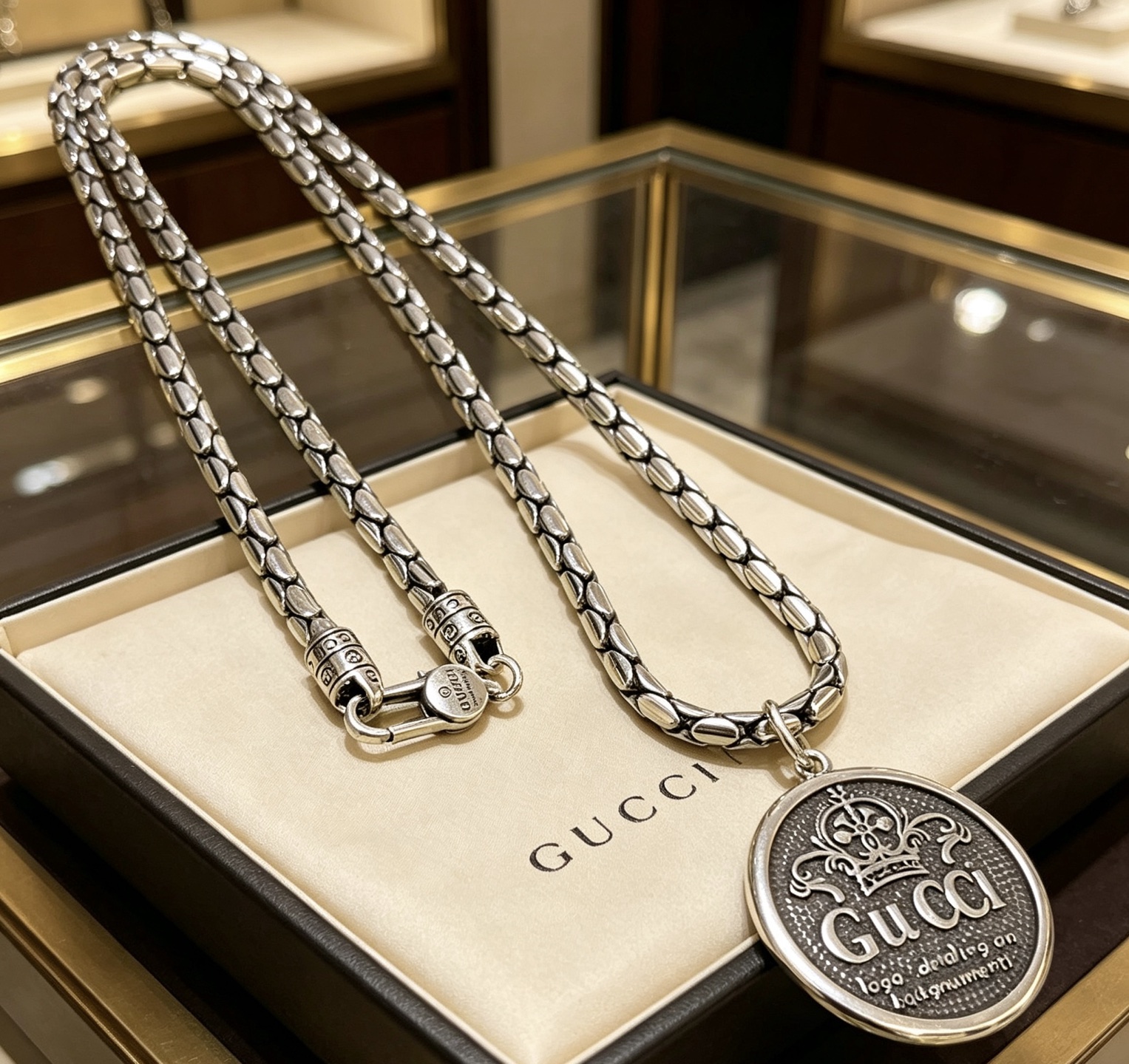 NO:767514,Batch, so handsome. The latest Gucci necklace in 2026 has a higher grade. The same classic style for celebrities. The texture and weight are very satisfying. The Anger Forest series double G Gucci necklace. The details are distressed. It is not a shiny version on the market. This one has been out. It is a best-selling model in Gucci. It goes well with trendy clothes, fine jewelry, gucci, and necklace.19860909批 太帅啦 古驰项链2026最新款链条档次更高明星同款经典款质感份量非常满足Anger Forest系列双G古驰项链 细节对版做旧处理 非市面亮面版型 这款一直在出 古驰里面热卖款 非常好搭配潮流衣服,饰品精品,gucci,necklace,Jewelry