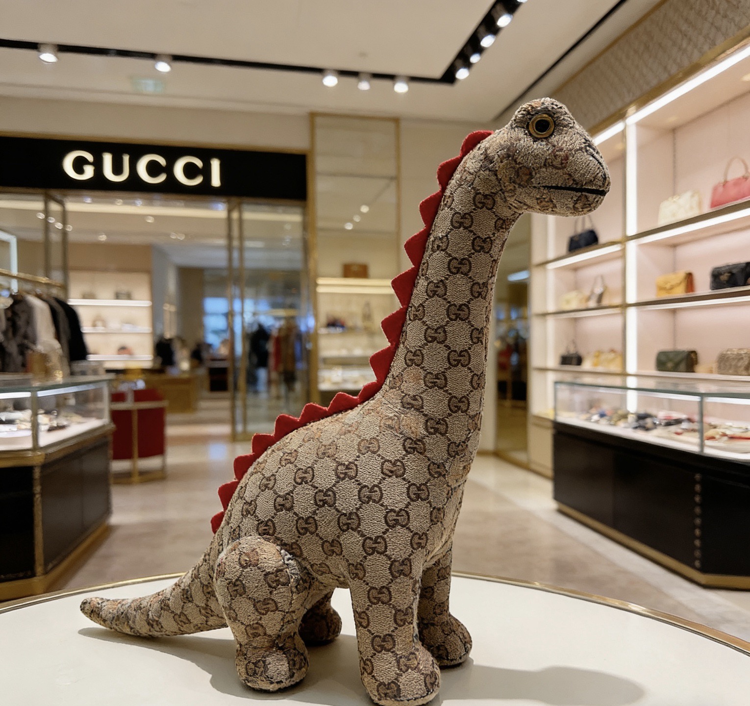 NO:767592,Batch. Hot model is coming. Gucci official website debuts new dinosaur dolls for exclusive high-quality sale. New products for export to France are released. Gucci’s dinosaur doll has exclusive joints and movable joints. It is purely hand-made. The texture and fullness are all in place. Not many in stock, so hands are slow. Super cute. Looking forward to my dinosaur. Put it in the car and at home. Full of high-end feeling. 40cm size, high-quality jewelry, gucci19860909批. 爆款来袭 古驰官网首发新品恐龙玩偶独家高品质发售 出口法国订单新品发布 ,古驰的的一款恐龙公仔恐龙独家关节可动,纯手工制作工艺 质感 饱满度全部到位 现货不多,手慢无 超级可爱的 期待我的恐龙.放车里放家里高级感满满 40cm的尺寸,饰品精品,gucci,Jewelry