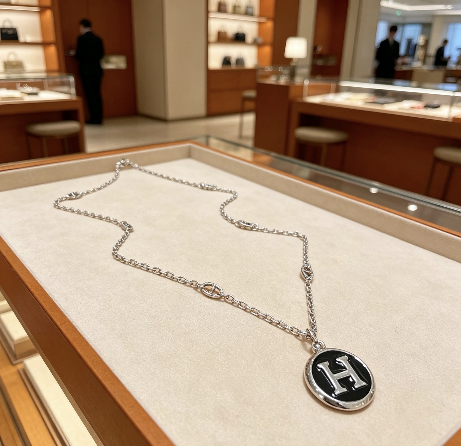 NO:767541,Batch. HERMES Hermès Necklace, Pig Nose Necklace Series Jewelry, Imported and Customized. High-end Chains, Classic Matches, New Products, Simple Fashion Counter Consistency, Hot Styles Shipped, Unique Designs, Avant-garde, Must-Have Styles for Men and Women!  , jewelry boutique, hermes, hermes, necklace19860909批.HERMES 爱马仕项链 猪鼻子项链系列首饰 进口定制.高端链条经典搭配 新品 简单时尚专柜一致 火爆款出货 设计独特 前卫 男女必备款！,饰品精品,hermes,hermes,necklace,Jewelry