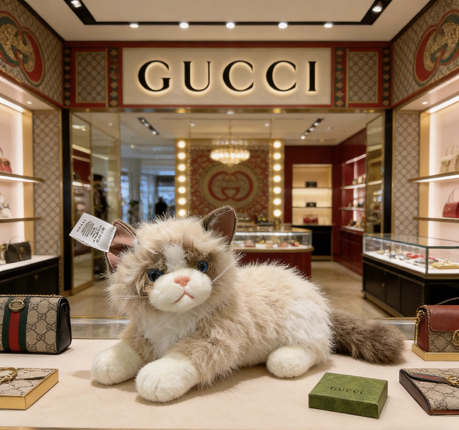 . Llegada del modelo súper grande: nuevo producto exclusivo de Gucci, muñeco de gato inteligente, lanzamiento…