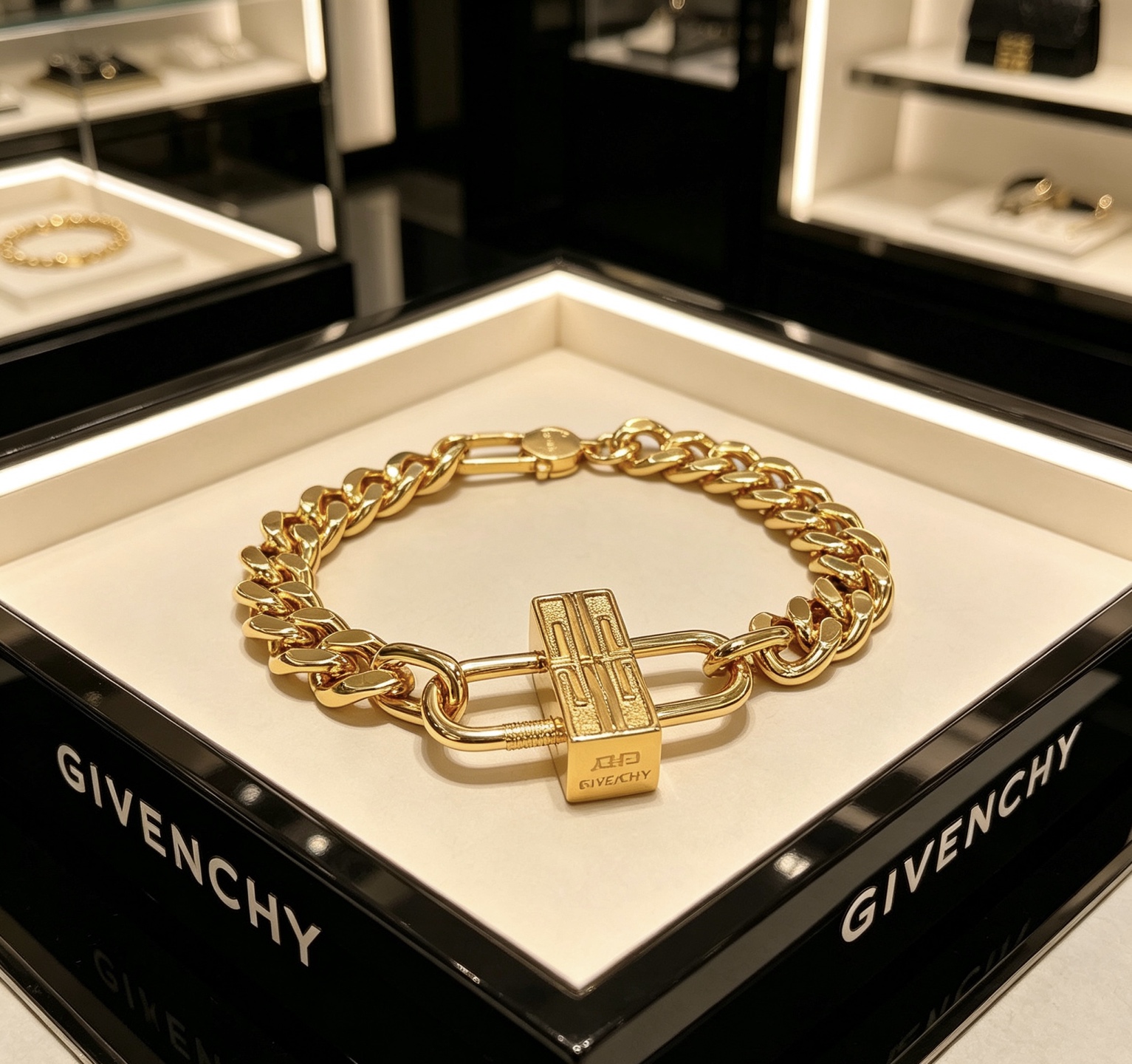NO:818105,Batch. Original item. Givenchy bracelet. French haute couture Givenchy bracelet. Customized V-gold material. Classic brand logo, heavy gold plating, unparalleled texture. French romance | A touch of light luxury on the wrist, low-key and noble. New product. Classic 4G logo, haute couture tailoring aesthetics, low-key and noble, full of temperament. The same accessories as celebrities and socialites, with a light luxury atmosphere on the wrist. The ceiling bracelet counter is the same as the Balenciaga bracelet.  Hot models for men are now available. The designs are unique and avant-garde. A must-have for men and women!  Size 17.18.20.22.24cm, fine jewelry, balenciaga, givenchy, bracelet, gold plating19860909批 . 原单货. 纪梵希手链 法式高定纪梵希手链.V金材质定制 经典品牌徽标,重工镀金,质感绝绝子 法式浪漫｜腕间一抹轻奢,低调又显贵 新品 经典4G标识、高定剪裁美学,低调显贵、气质拉满 明星名媛同款配饰,腕间轻奢氛围感天花板手链专柜一致巴黎世家手链 男士火爆款出货 设计独特 前卫 男女必备！码数17.18.20.22.24cm,饰品精品,balenciaga,givenchy,bracelet,gold plating,Jewelry