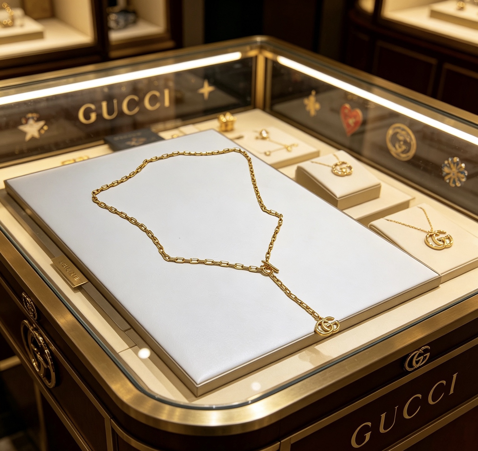 NO:818074,The latest series of Gucci necklaces has a higher grade chain. The same style as the Anger Forest gold series double G Gucci necklace for celebrities. TO is a hot product. The details are distressed. The shiny version is not available in the market. This model has been on the market. It is a best-selling model in Gucci. It goes well with trendy clothes, high-quality jewelry, gucci, and necklaces.19860909批 古驰项链最新款系列链条档次更高明星同款Anger Forest金色系列双G古驰项链 TO爆品来袭 细节对版做旧处理 非市面亮面版型 这款一直在出 古驰里面热卖款 非常好搭配潮流衣服,饰品精品,gucci,necklace,Jewelry
