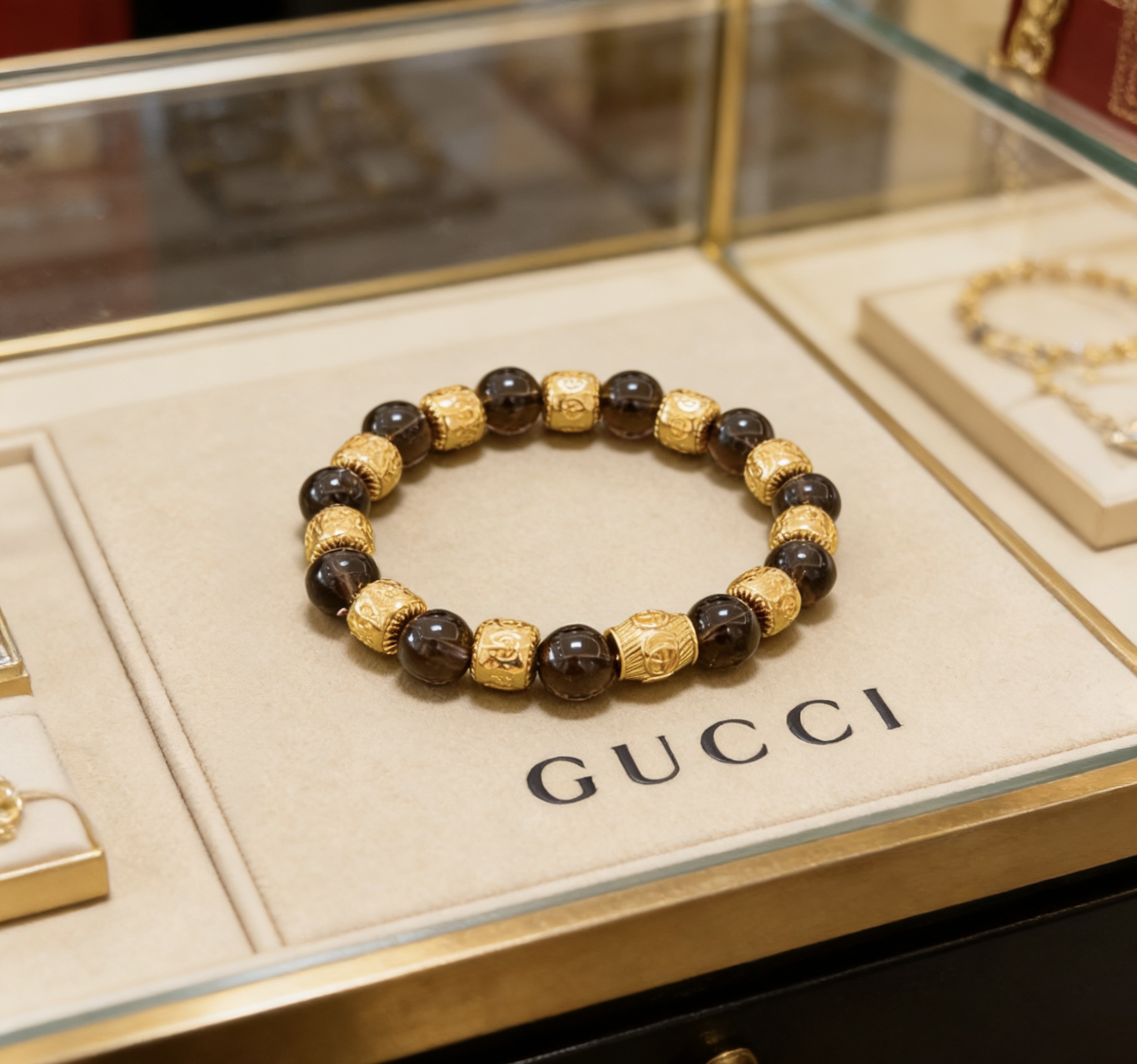 NO:858782,Batch new product release Gucci bracelets for men and women. The latest citrine bracelets are of higher quality. Anger Forest series double g crystal bracelets of the same style for celebrities. Size: 16-24 cm. Details are matched to the gold treatment. Non-market glossy version. Non-market ordinary products. This model has been released. Best-selling model in Gucci. Very good to match clothes, high-quality jewelry, gucci, bracelet, gold.19860909批 新品发布古驰手链男女同款 最新款茶晶手链档次更高明星同款Anger Forest系列双g水晶手链 尺寸:16-24厘米 细节对版黄金处理 非市面亮面版型 非市面普通做这款一直在出 古驰里面热卖款 非常好搭配衣服,饰品精品,gucci,bracelet,gold,Jewelry