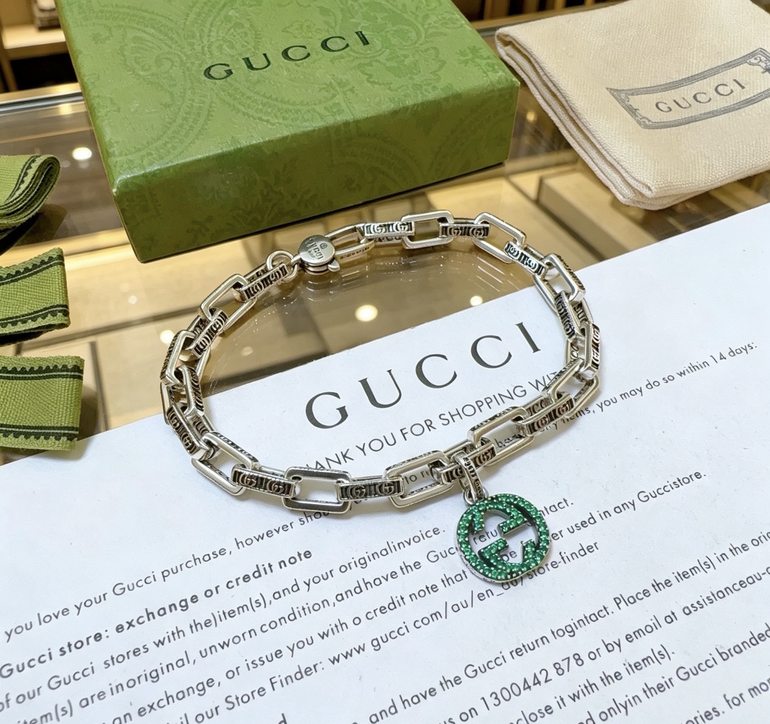 。 古驰推荐款最新古驰绿钻手链出炉🌼 Gucci古驰手链最新款的经典款 精致无论款式 质感 都是绝对的顶