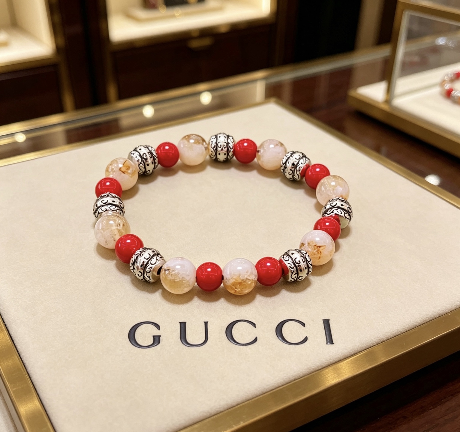 NO:858572,Batch new product release Gucci bracelets for men and women. The latest natural amethyst bracelets are of higher quality. Stars have the same style Anger Forest series double G bracelets. Size: 16-24 cm. Details are distressed. Non-market glossy version. Non-market ordinary ones. This one has been out. Best-selling model in Gucci. Very good to match clothes, high-quality jewelry, gucci, bracelet.19860909批 新品发布古驰手链男女同款 最新款天然紫发晶手链档次更高明星同款Anger Forest系列双g手链 尺寸:16-24厘米 细节对版做旧处理 非市面亮面版型 非市面普通做这款一直在出 古驰里面热卖款 非常好搭配衣服,饰品精品,gucci,bracelet,Jewelry
