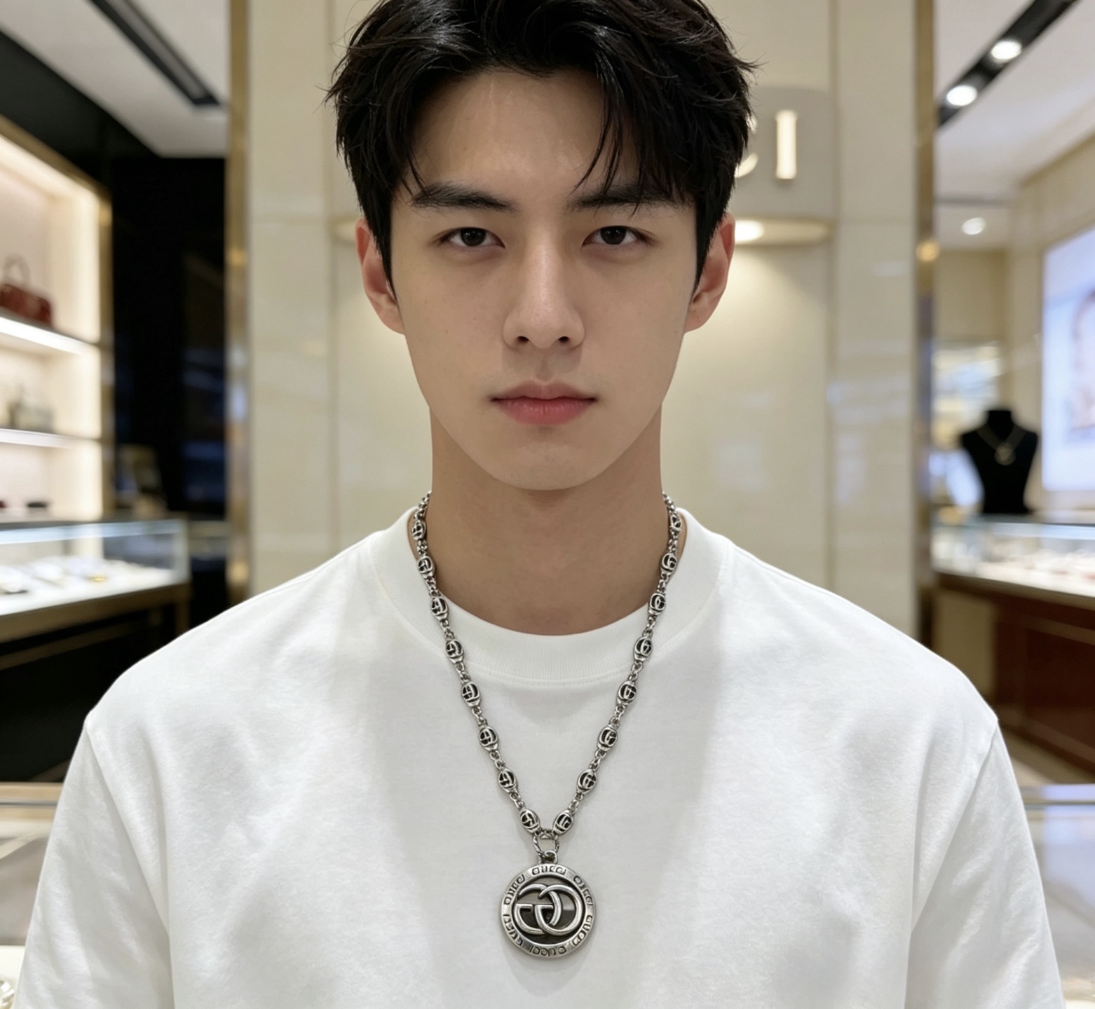 NO:858615,Batch, it’s so handsome. Gucci necklace 2026 latest chain has a higher grade. The same classic model for celebrities. Anger Forest series double G Gucci necklace. The chain length is 60 cm and the length can be changed. The details are distressed and the version is not available in the market. This type of shiny version has been out. It is a best-selling model in Gucci. It goes well with trendy clothes, high-quality jewelry, gucci, and necklaces.19860909批 太帅啦 古驰项链2026最新款链条档次更高明星同款经典款Anger Forest系列双G古驰项链 链长60厘米可改长度 细节对版做旧处理 非市面亮面版型 这款一直在出 古驰里面热卖款 非常好搭配潮流衣服,饰品精品,gucci,necklace,Jewelry