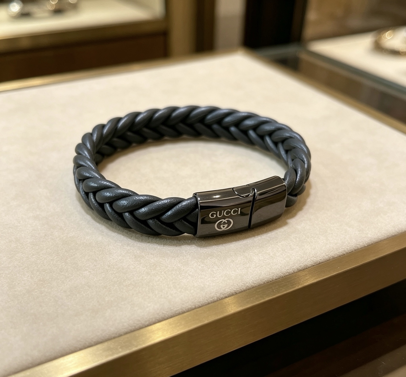 NO:858693,Batch new products for sale Gucci bracelets latest model pure handmade first-layer cowhide material with higher grade. Stars have the same Anger Forest series double G classic series retro silver bracelet bracelets. Details are distressed and not available in the market. This model has been sold in Gucci. It is a best-selling model in Gucci. It goes well with trendy clothes, fine jewelry, gucci, bracelet, cowhide.19860909批 新品发售 古驰手绳手环最新款纯手工头层牛皮材质档次更高明星同款Anger Forest系列双G经典款系列复古银手链手绳 细节对版做旧处理 非市面亮面版型 这款一直在出 古驰里面热卖款 非常好搭配潮流衣服,饰品精品,gucci,bracelet,cowhide,Jewelry