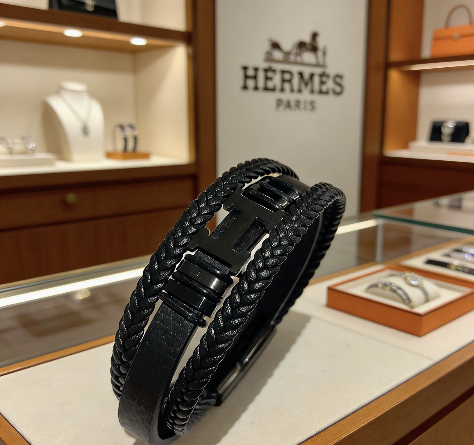 NO:859945,Batch New Product Release Hermès Leather Cord Bracelet The latest model of pure handmade leather material is of higher quality. The same style as the star Anger Forest series Hermès bracelet classic series 18k gold bracelet bracelet. The details are distressed. The non-market sand surface version. This one has been out. The best-selling model in Hermès. It is very good to match trendy clothes, high-quality jewelry, hermes, and bracelets.19860909批 新品发售 爱马仕皮绳手环最新款纯手工皮材质档次更高明星同款Anger Forest系列爱马仕手链经典款系列18k金手链手绳 细节对版做旧处理 非市面沙面版型 这款一直在出 爱马仕里面热卖款 非常好搭配潮流衣服,饰品精品,hermes,bracelet,Jewelry