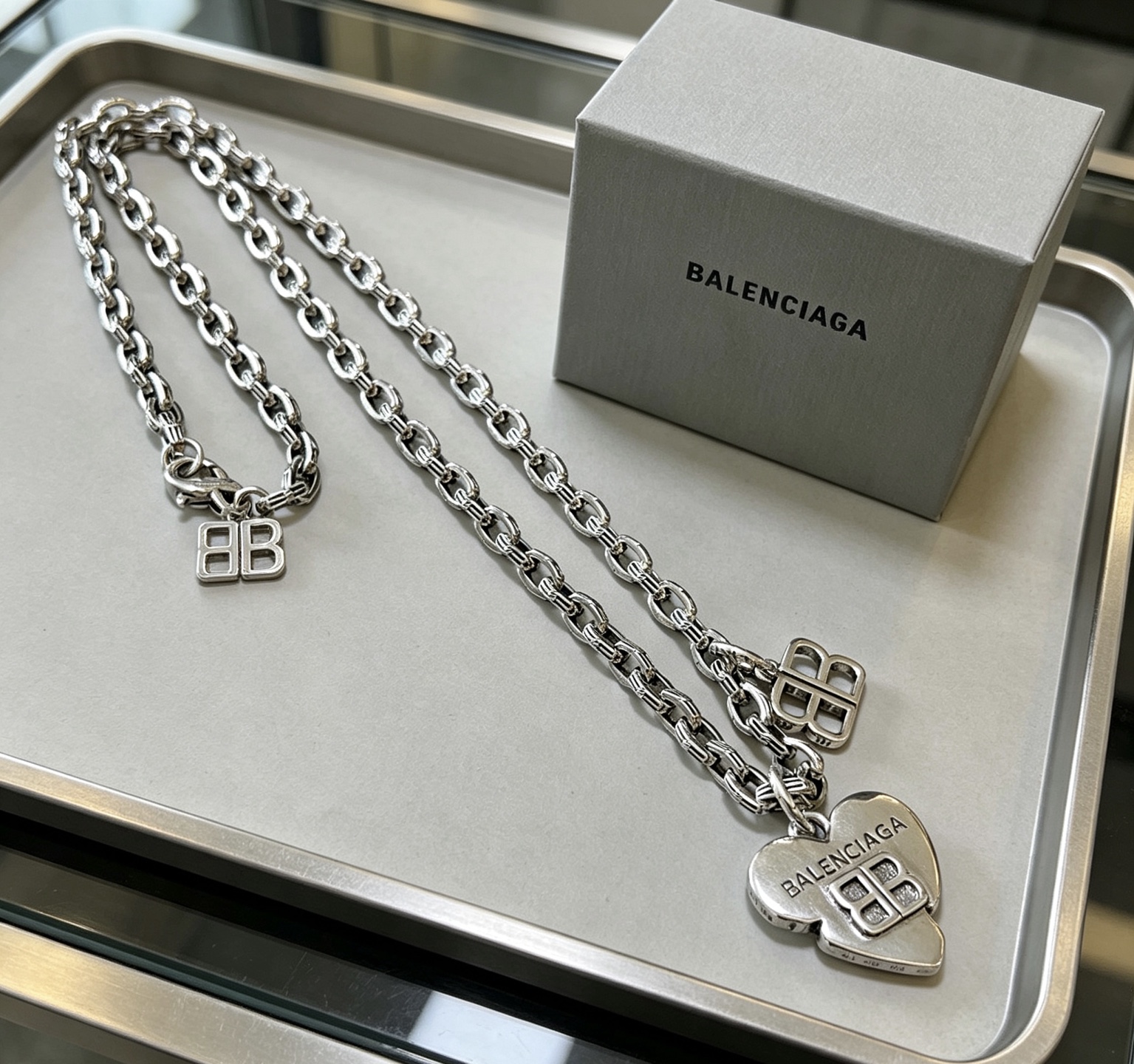 原单货🔹🔹新品 巴黎世家项链 Balenciaga 新款项链🔹专柜一致 细节做工精细 每个细节流程到位 