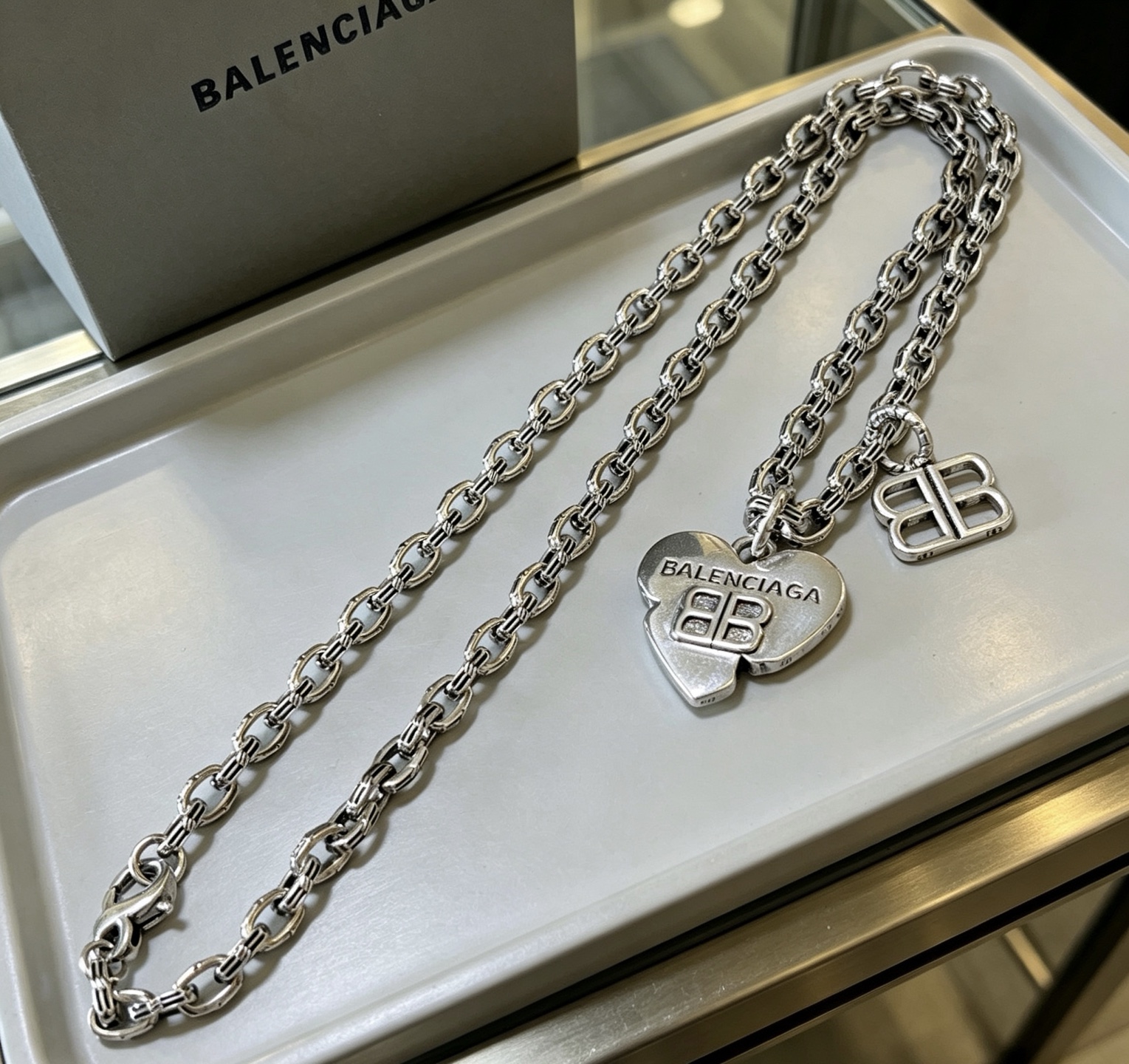 原单货🔹🔹新品 巴黎世家项链 Balenciaga 新款项链🔹专柜一致 细节做工精细 每个细节流程到位 