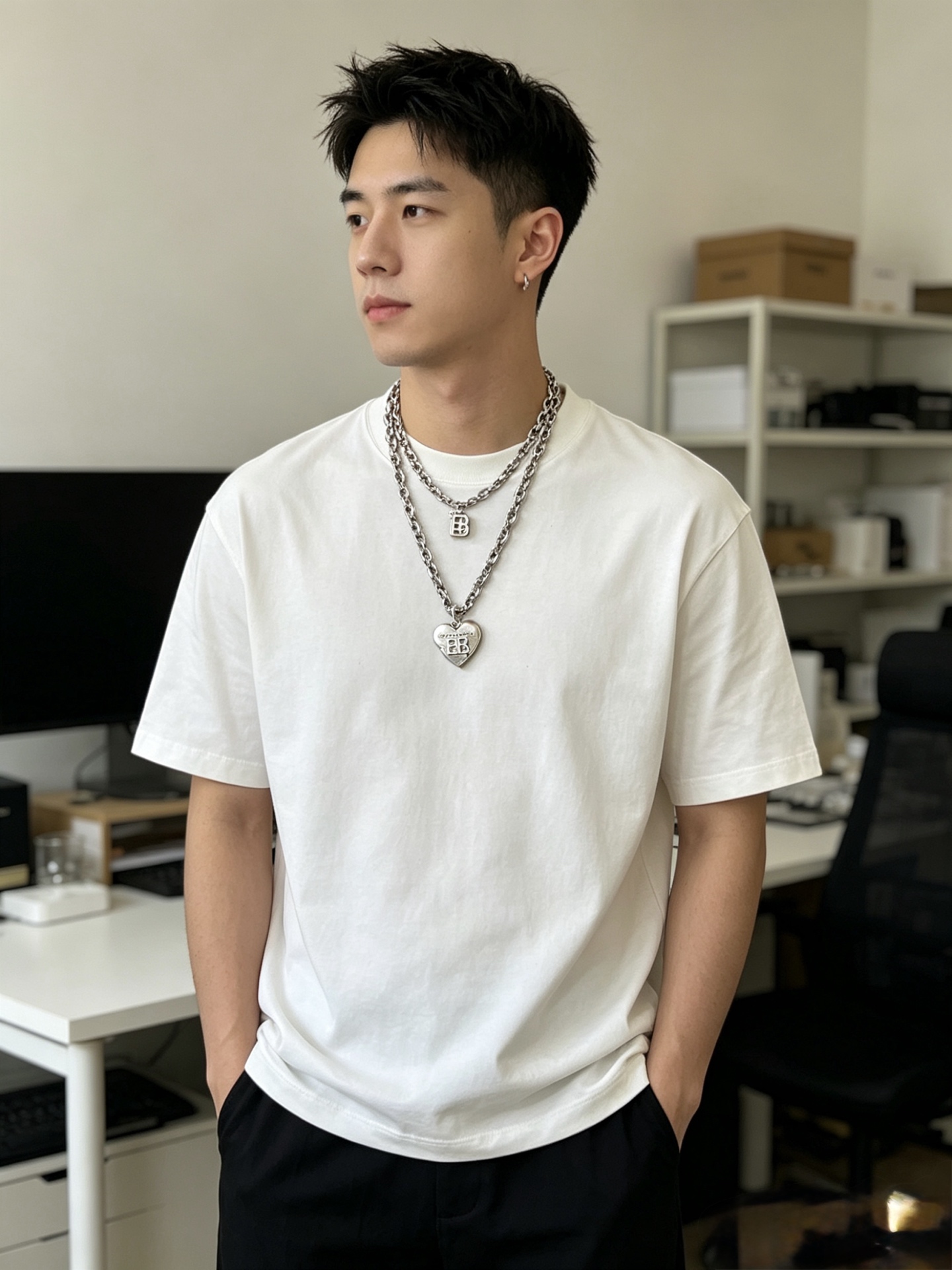 原单货🔹🔹新品 巴黎世家项链 Balenciaga 新款项链🔹专柜一致 细节做工精细 每个细节流程到位 