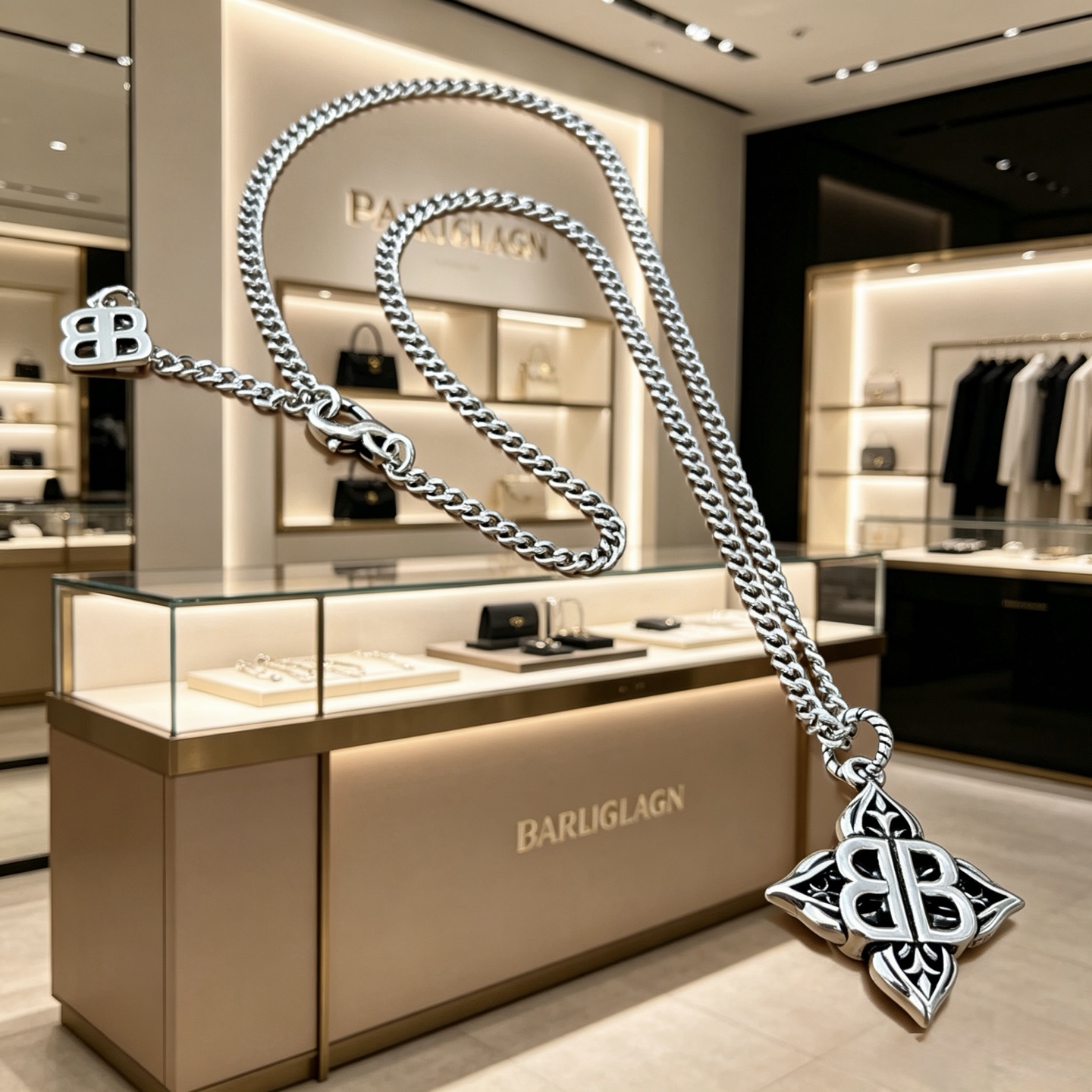 原单货🔹🔹新品 巴黎世家项链 Balenciaga 新款项链🔹专柜一致 细节做工精细 每个细节流程到位 