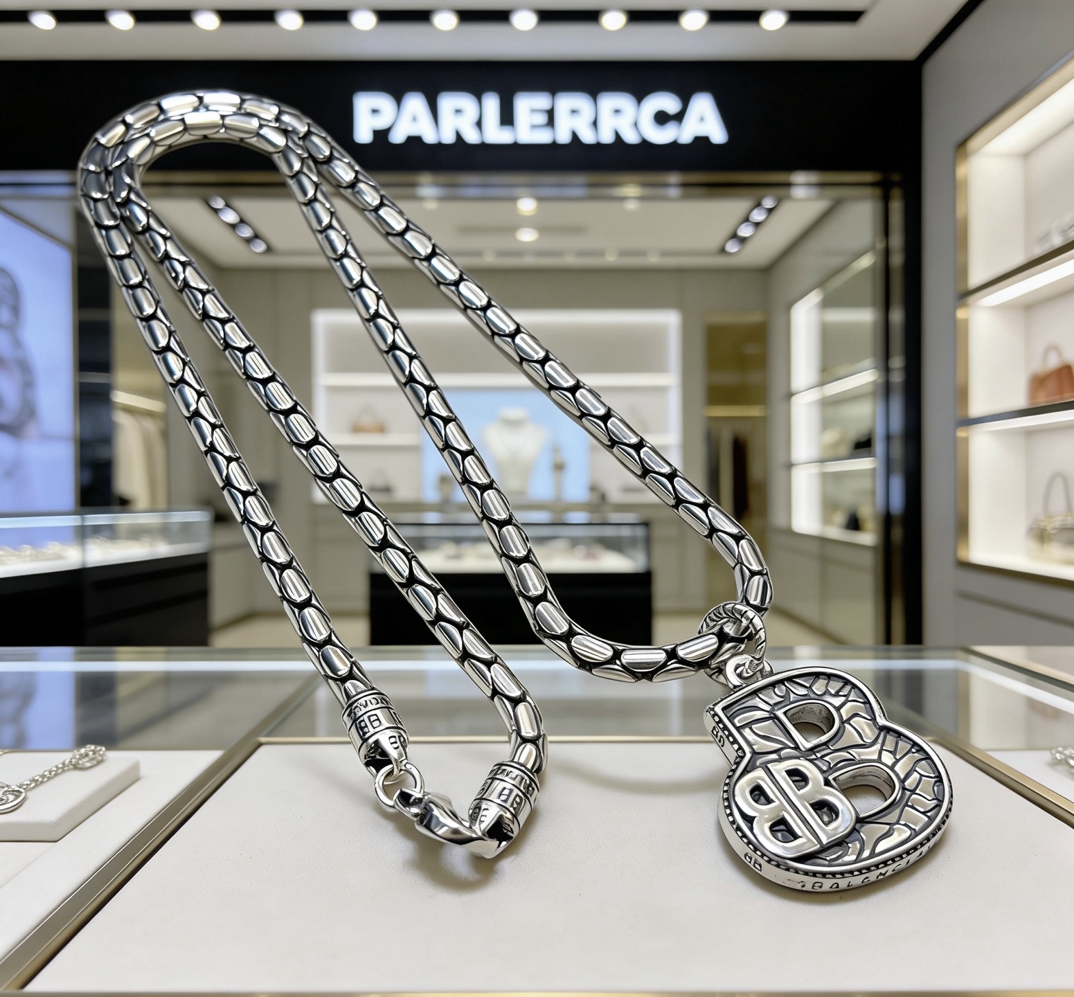 原单货🔹🔹新品 巴黎世家项链 Balenciaga 新款项链🔹专柜一致 细节做工精细 每个细节流程到位 