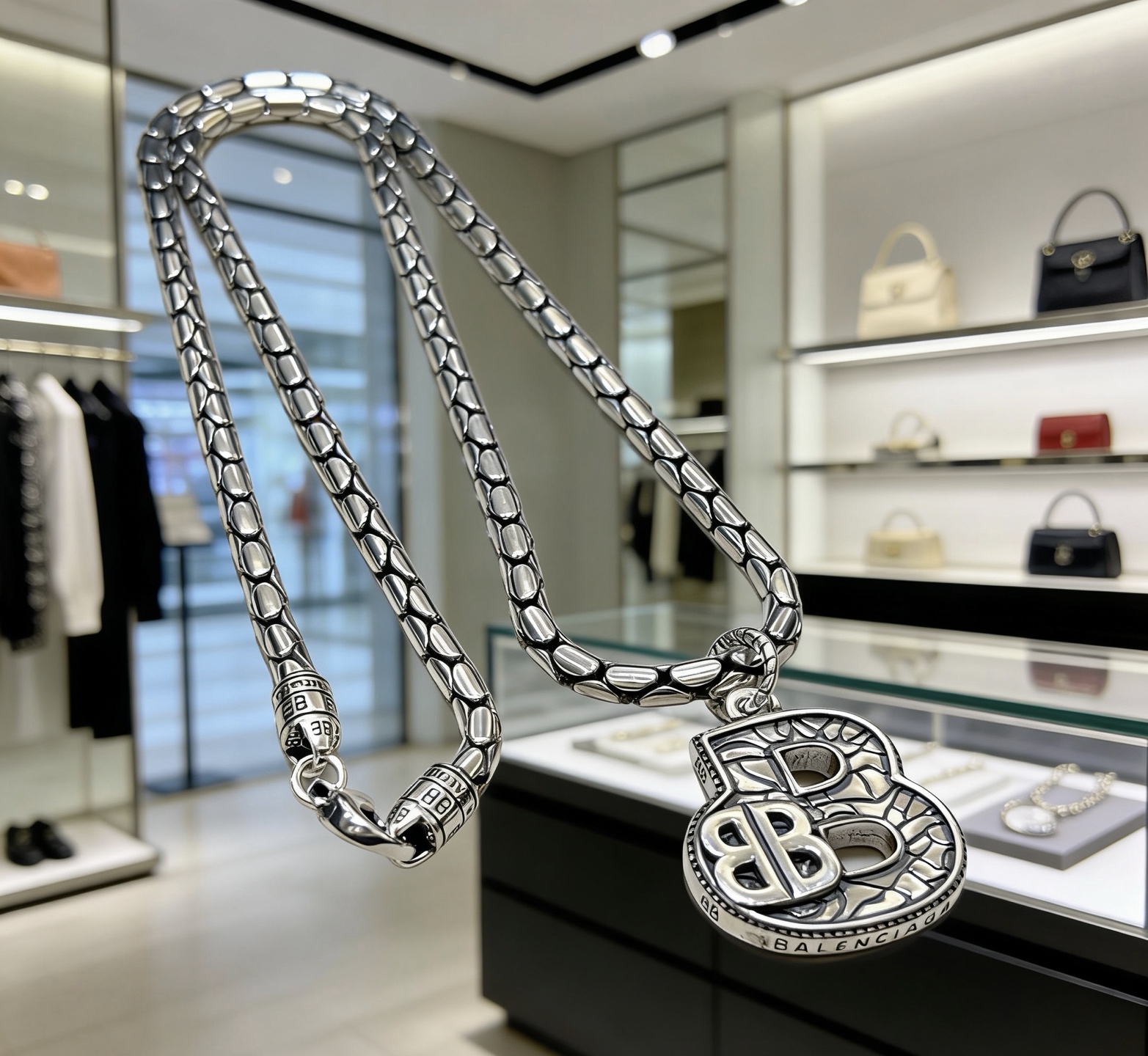 原单货🔹🔹新品 巴黎世家项链 Balenciaga 新款项链🔹专柜一致 细节做工精细 每个细节流程到位 