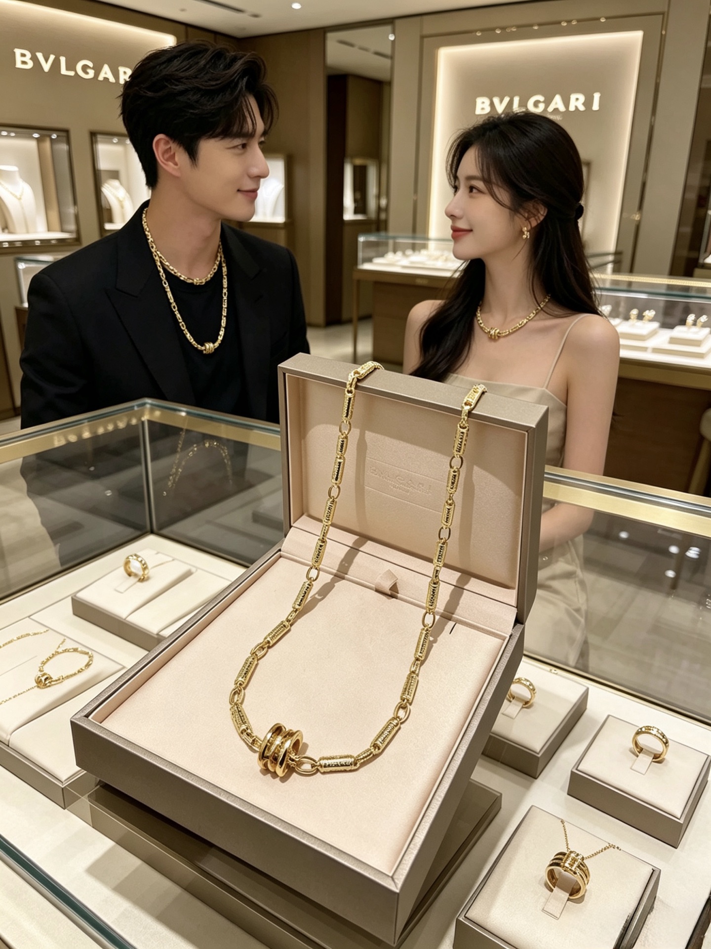宝格丽项链V金材质 。BVLGARI宝格丽 DIVAS‘ DREAM 系列 品相完美，细节无敌，那种独特