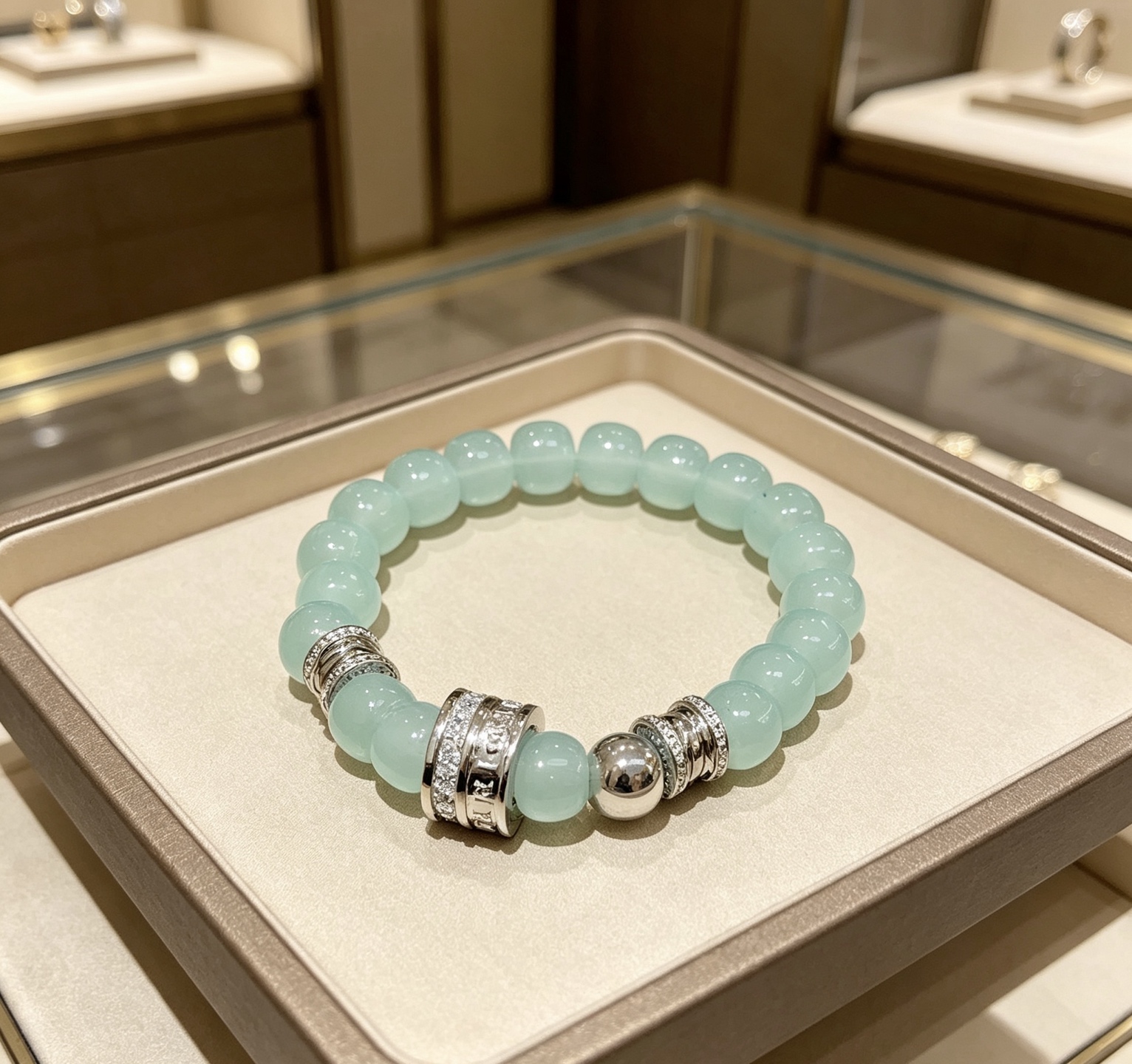 宝格丽手链V金材质 BVLGARI宝格丽 DIVAS‘ DREAM 系列 天然药王石 品相完美，细节无敌