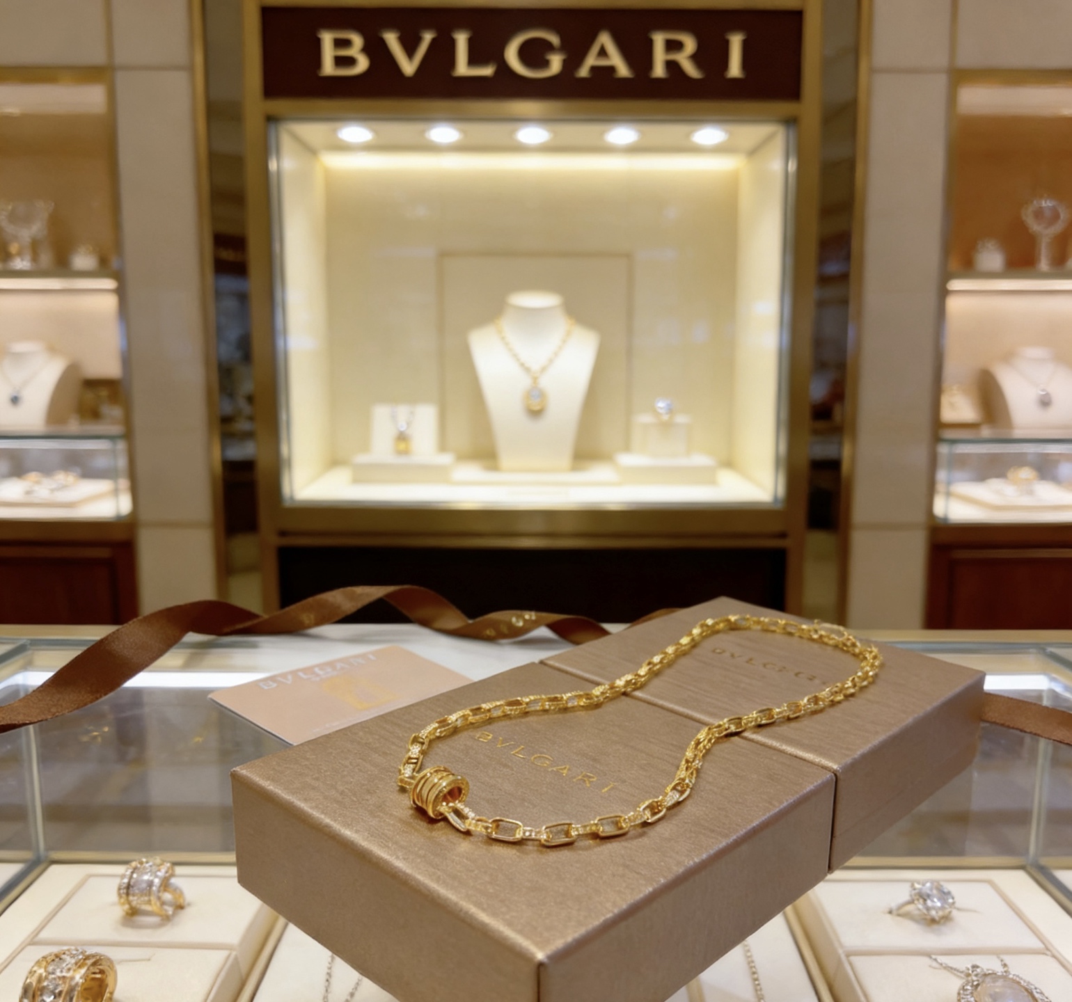 宝格丽项链V金材质。BVLGARI宝格丽 DIVAS‘ DREAM 系列 品相完美，细节无敌，那种独特的