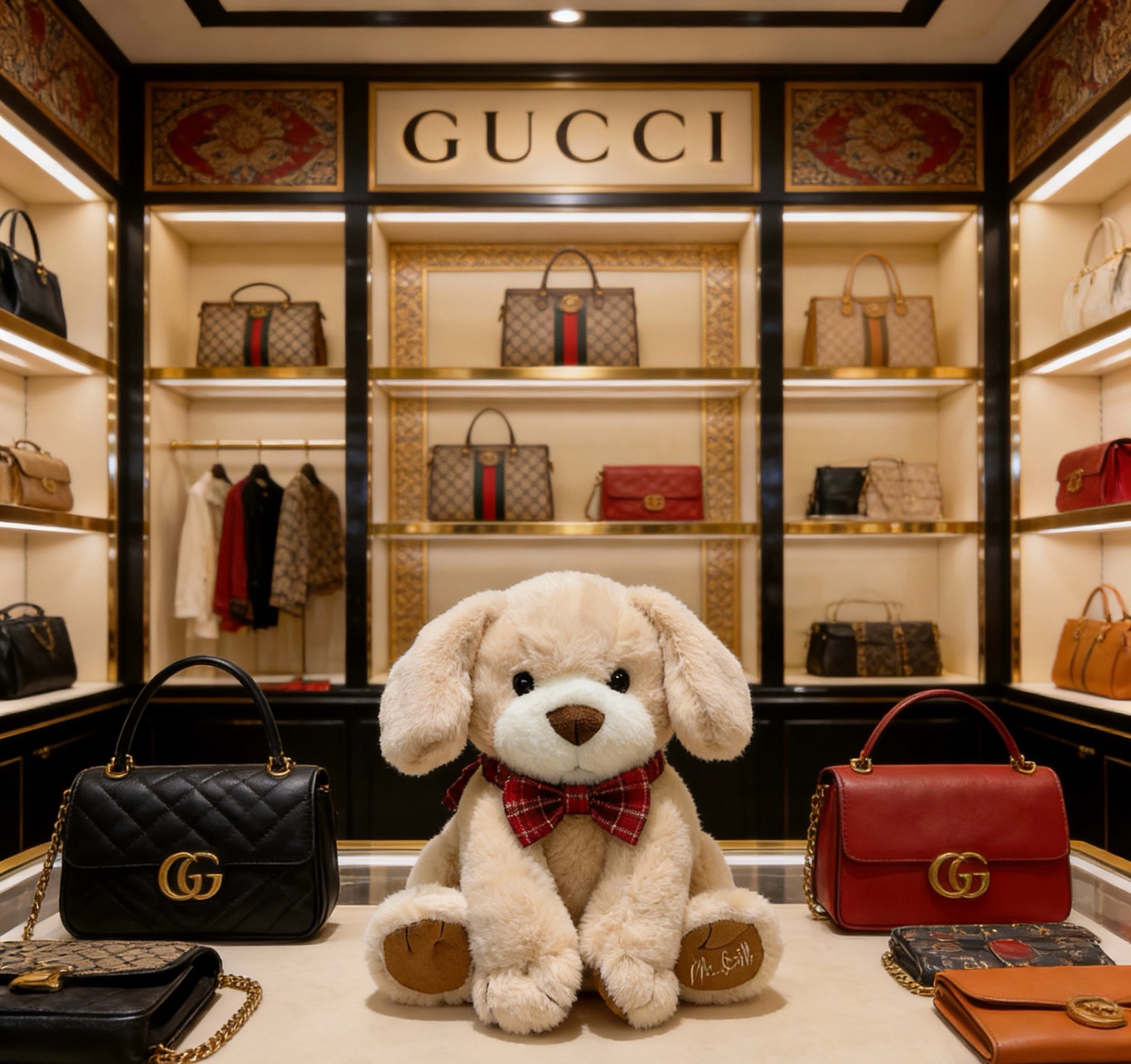 NO:862747,Batch. The super-sized hot model is coming. Gucci’s official website debuts new bear dolls for exclusive high-quality sale. New products exported to France are released. One of Gucci’s bear dolls is purely hand-made. The texture and fullness are all in place. Not many in stock, and hands are slow. Super cute. I look forward to putting my bear in the car and at home. It has a high-end feel. The size of 35cm is particularly fun to hold in my hand., jewelry boutique, gucci19860909批. 超大号爆款来袭 古驰官网首发新品小熊玩偶独家高品质发售 出口法国订单新品发布 ,古驰的的一款小熊公仔纯手工制作工艺 质感 饱满度全部到位 现货不多,手慢无 超级可爱的 期待我的小熊放车里放家里高级感满满 35cm的尺寸,抱在手里特别好玩.,饰品精品,gucci,Jewelry