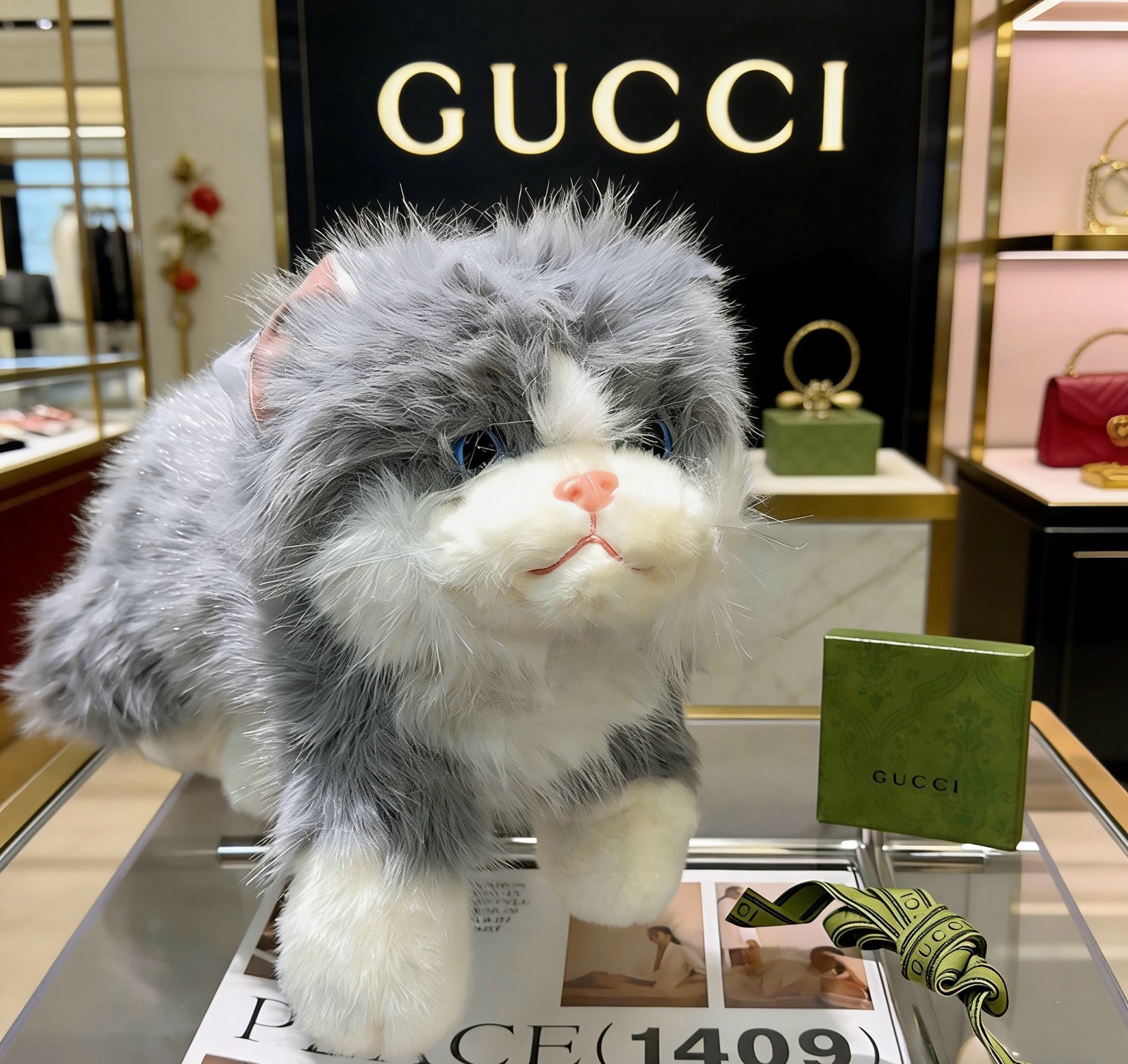 超大号爆款来袭 古驰官网首发新品伶俐猫玩偶独家高品质发售 出口法国订单新品发布 ，古驰的的一款小猫公仔🐱