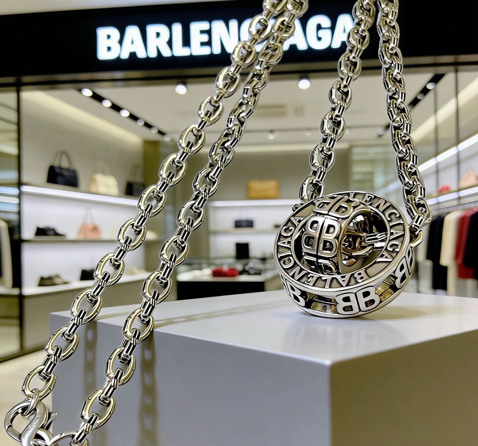原单货🔹🔹新品 巴黎世家项链 Balenciaga 新款项链🔹专柜一致 细节做工精细 每个细节流程到位 