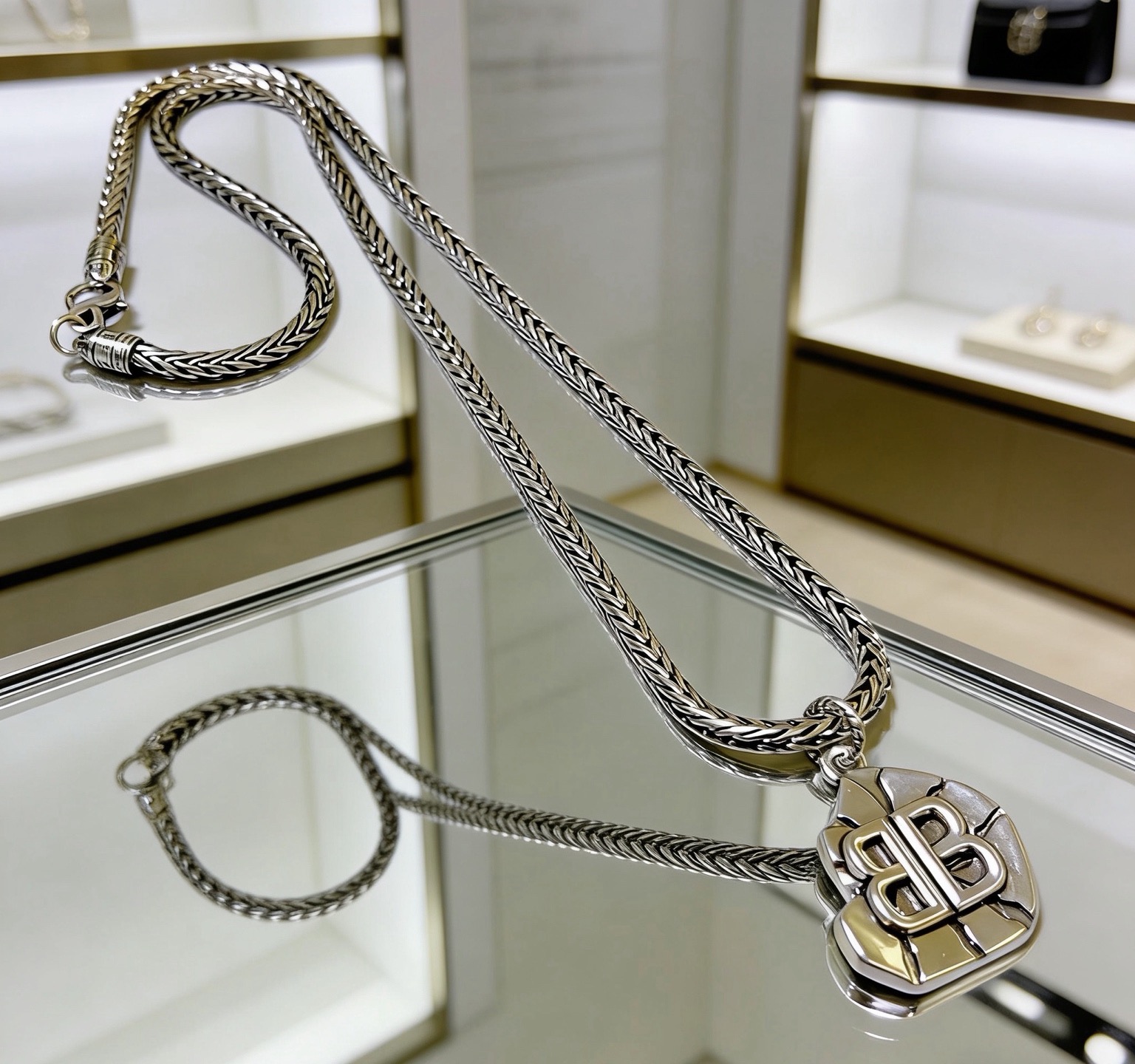 原单货🔹🔹新品 巴黎世家项链 Balenciaga 新款项链🔹专柜一致 细节做工精细 每个细节流程到位 