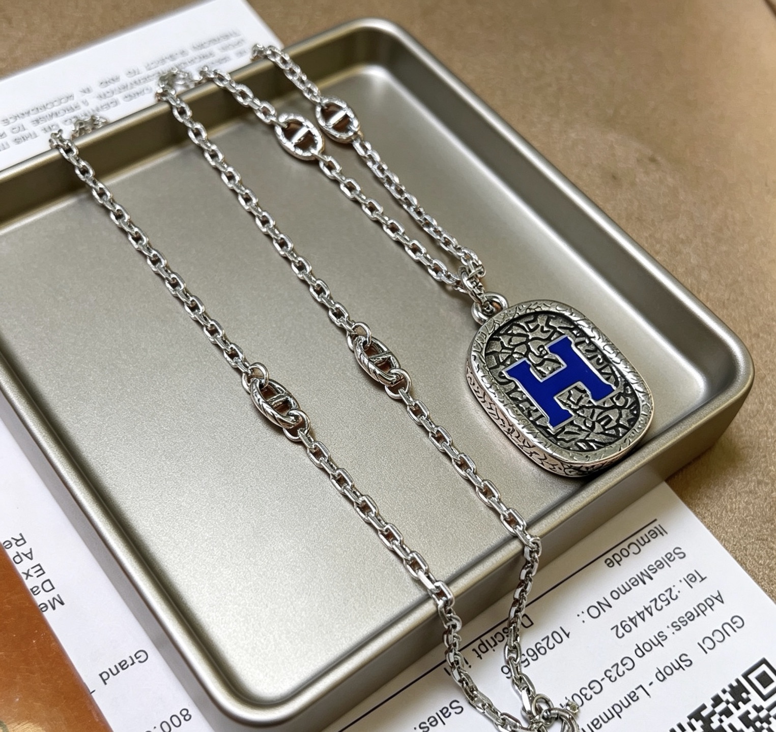 🌀🌟HERMES  爱马仕项链 猪鼻子项链系列首饰 进口定制.高端链条经典搭配 新品 简单时尚🌟专柜一致