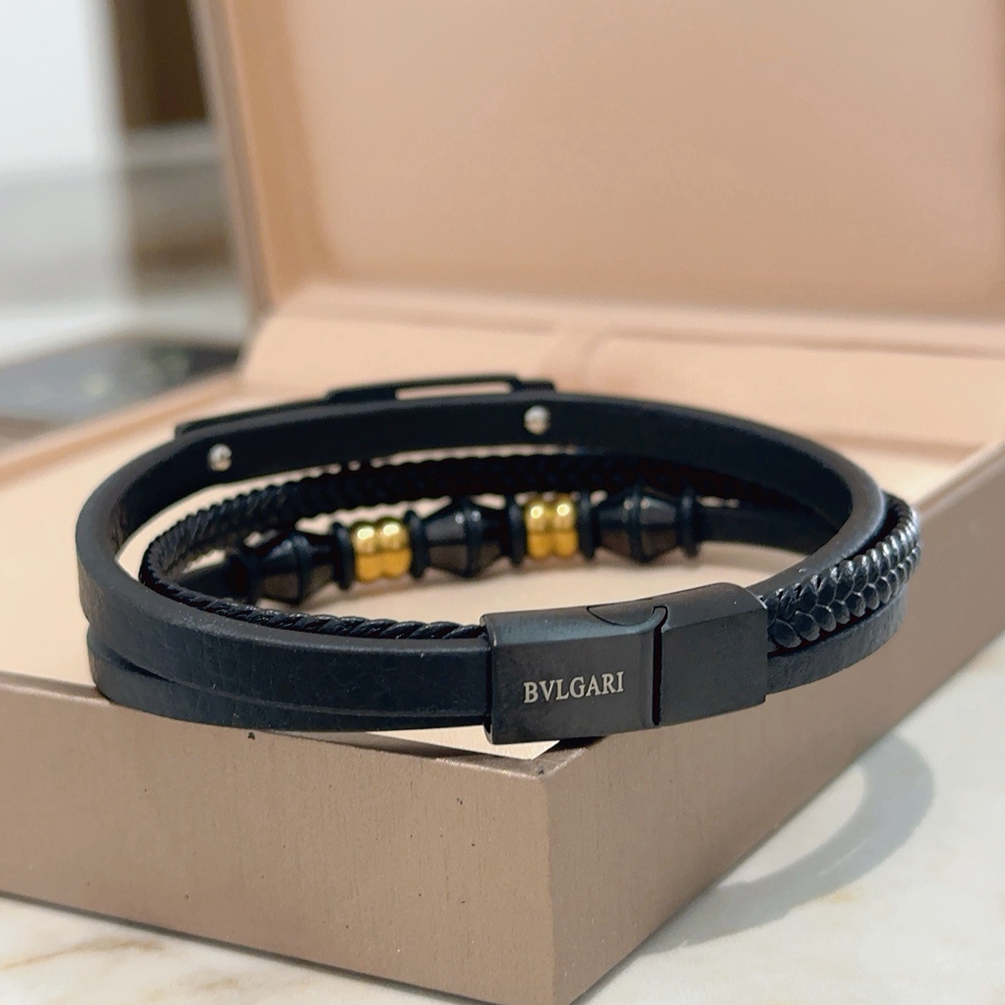 新款宝格丽BVLGARI手链手绳编织手绳加厚版 铂金版。高级精工版[色][色]众多网红同款 宝格丽手链❗