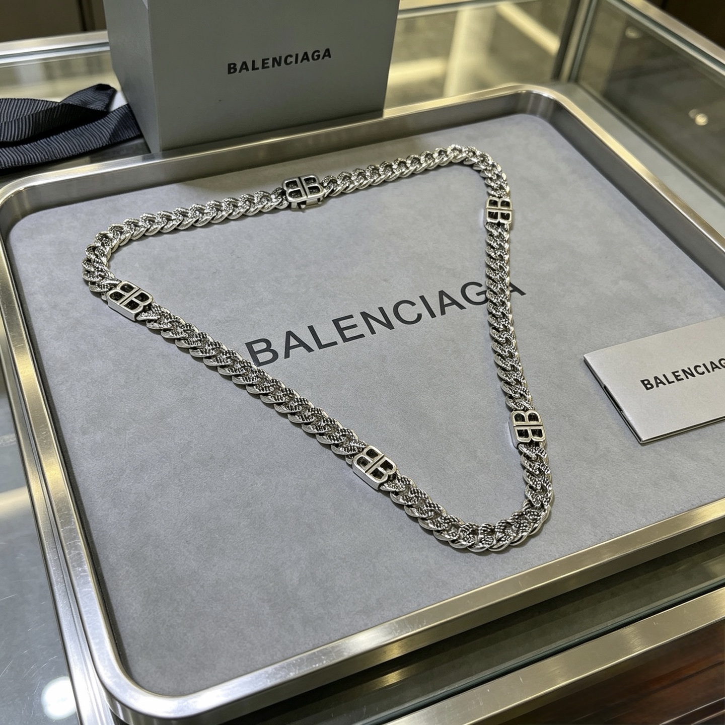 原单货🔹🔹新品 巴黎世家项链 Balenciaga 新款项链🔹专柜一致 细节做工精细 每个细节流程到位 