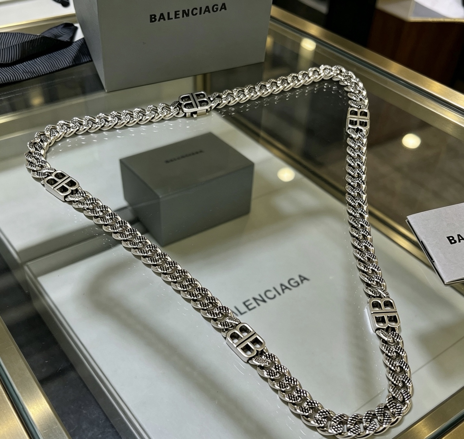 原单货🔹🔹新品 巴黎世家项链 Balenciaga 新款项链🔹专柜一致 细节做工精细 每个细节流程到位 