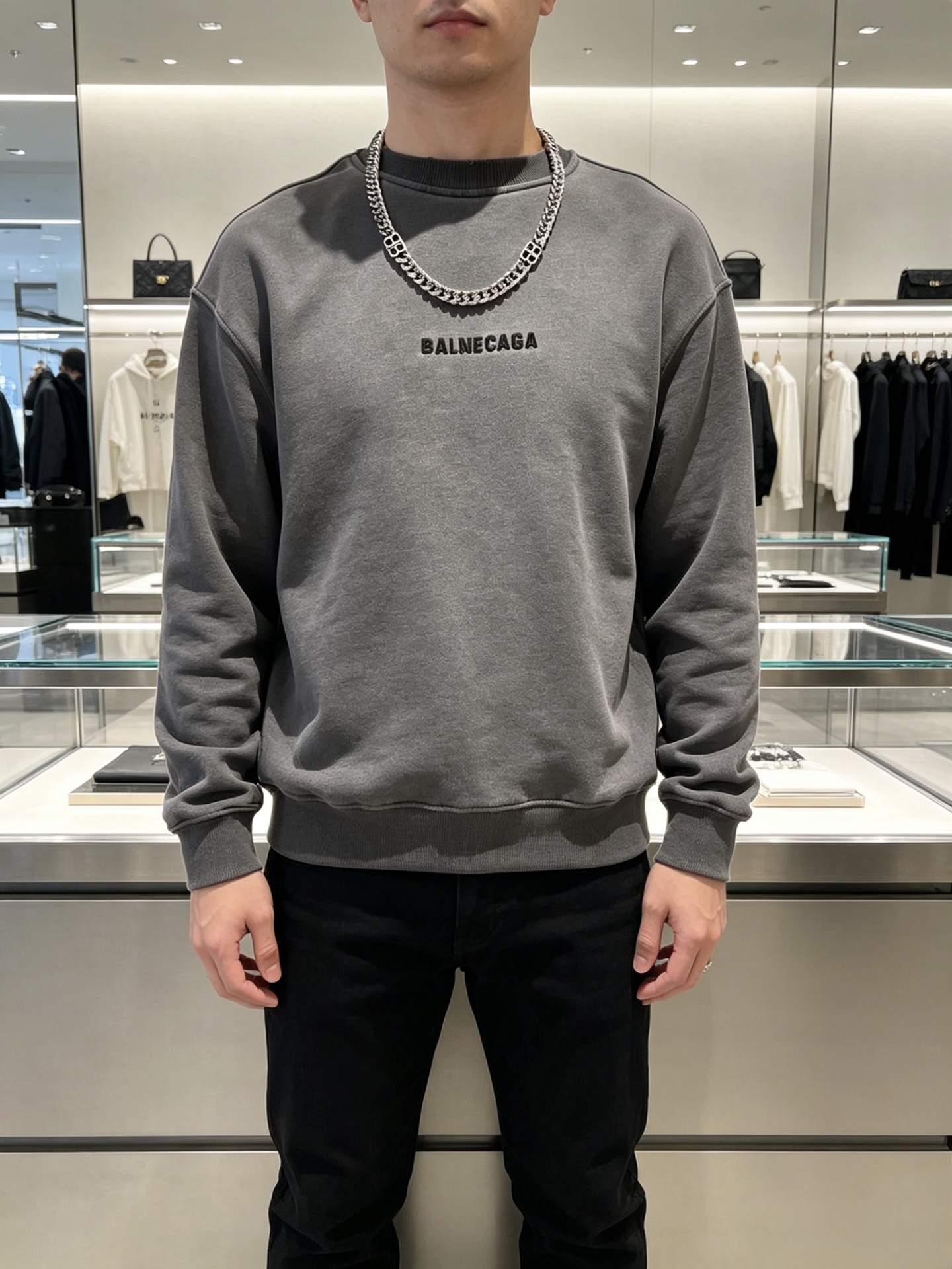 原单货🔹🔹新品 巴黎世家项链 Balenciaga 新款项链🔹专柜一致 细节做工精细 每个细节流程到位 