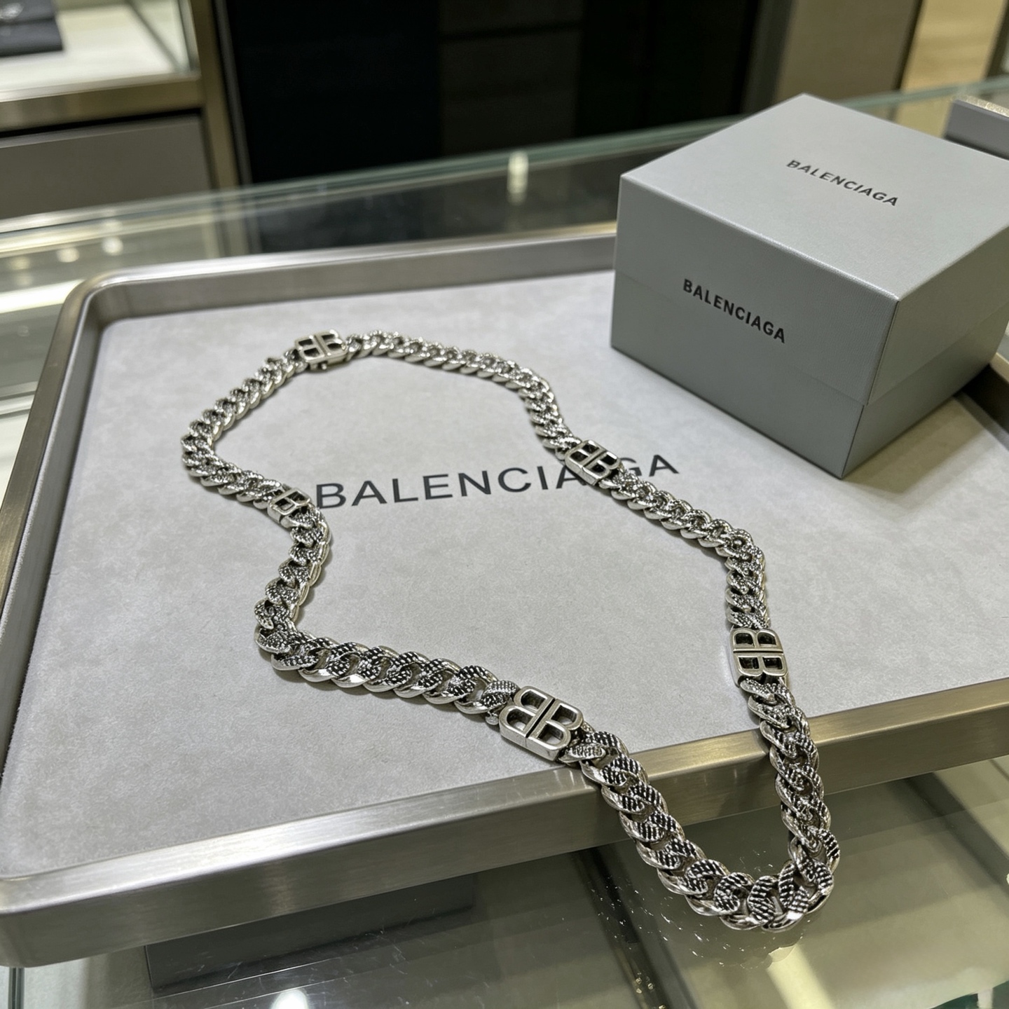 原单货🔹🔹新品 巴黎世家项链 Balenciaga 新款项链🔹专柜一致 细节做工精细 每个细节流程到位 