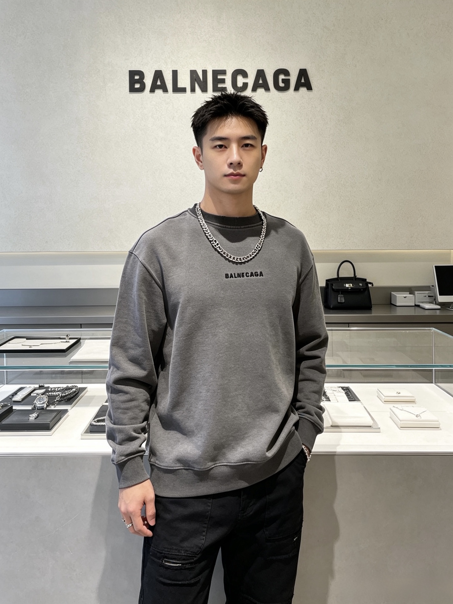 原单货🔹🔹新品 巴黎世家项链 Balenciaga 新款项链🔹专柜一致 细节做工精细 每个细节流程到位 