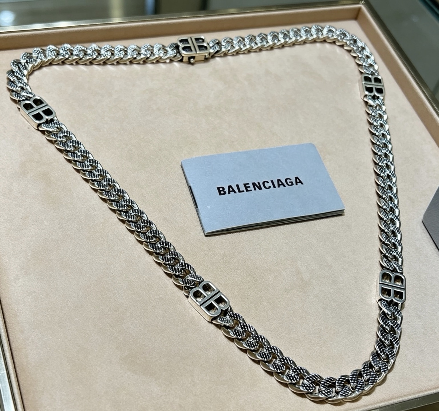 原单货🔹🔹新品 巴黎世家项链 Balenciaga 新款项链🔹专柜一致 细节做工精细 每个细节流程到位 