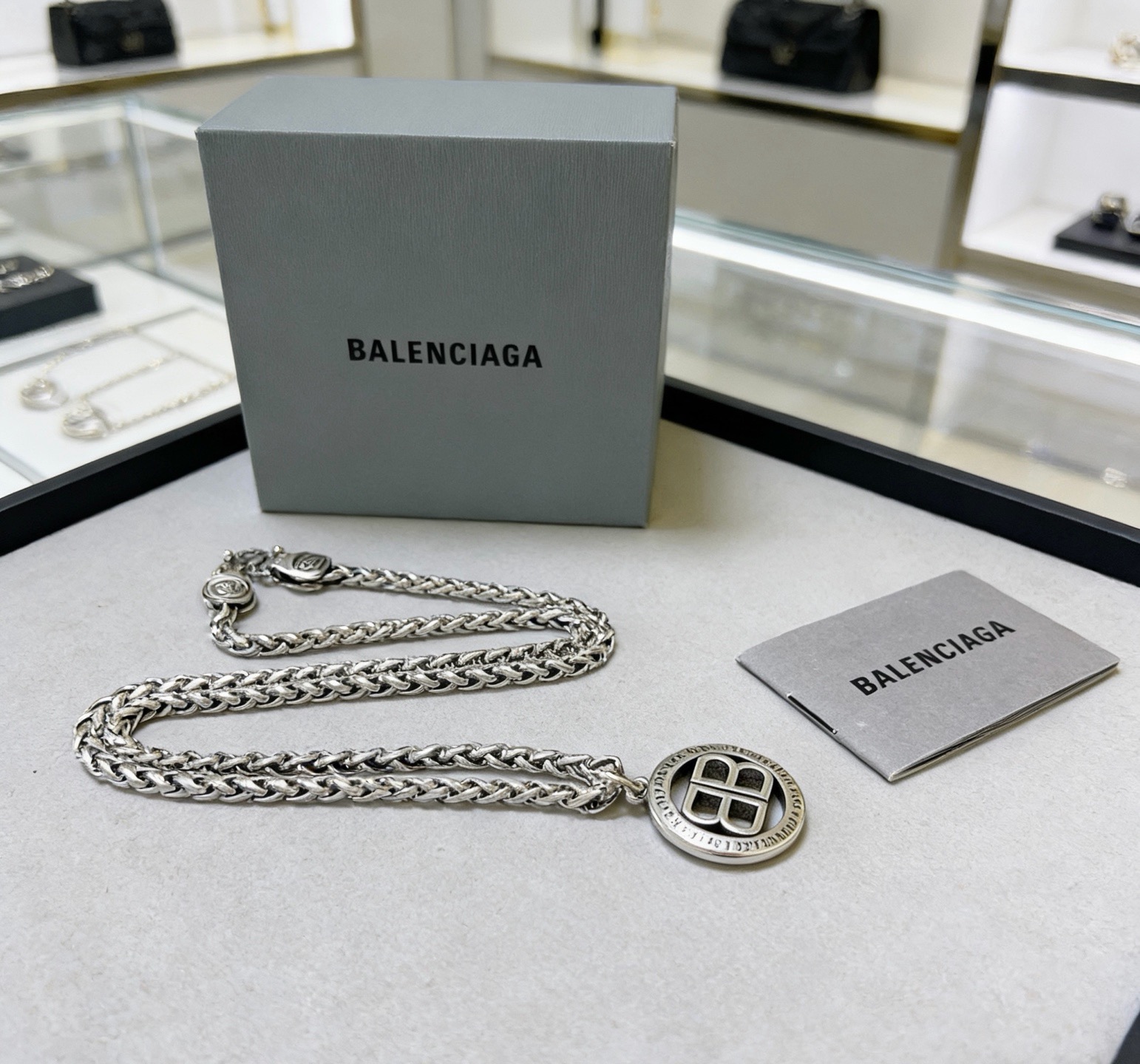 原单货🔹🔹新品 巴黎世家项链 Balenciaga 新款项链🔹专柜一致 细节做工精细 每个细节流程到位 