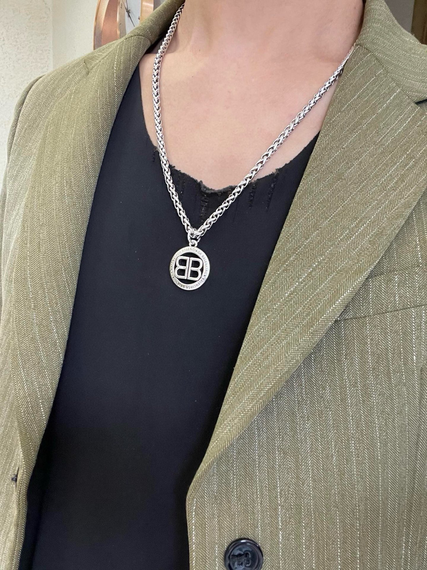 原单货🔹🔹新品 巴黎世家项链 Balenciaga 新款项链🔹专柜一致 细节做工精细 每个细节流程到位 