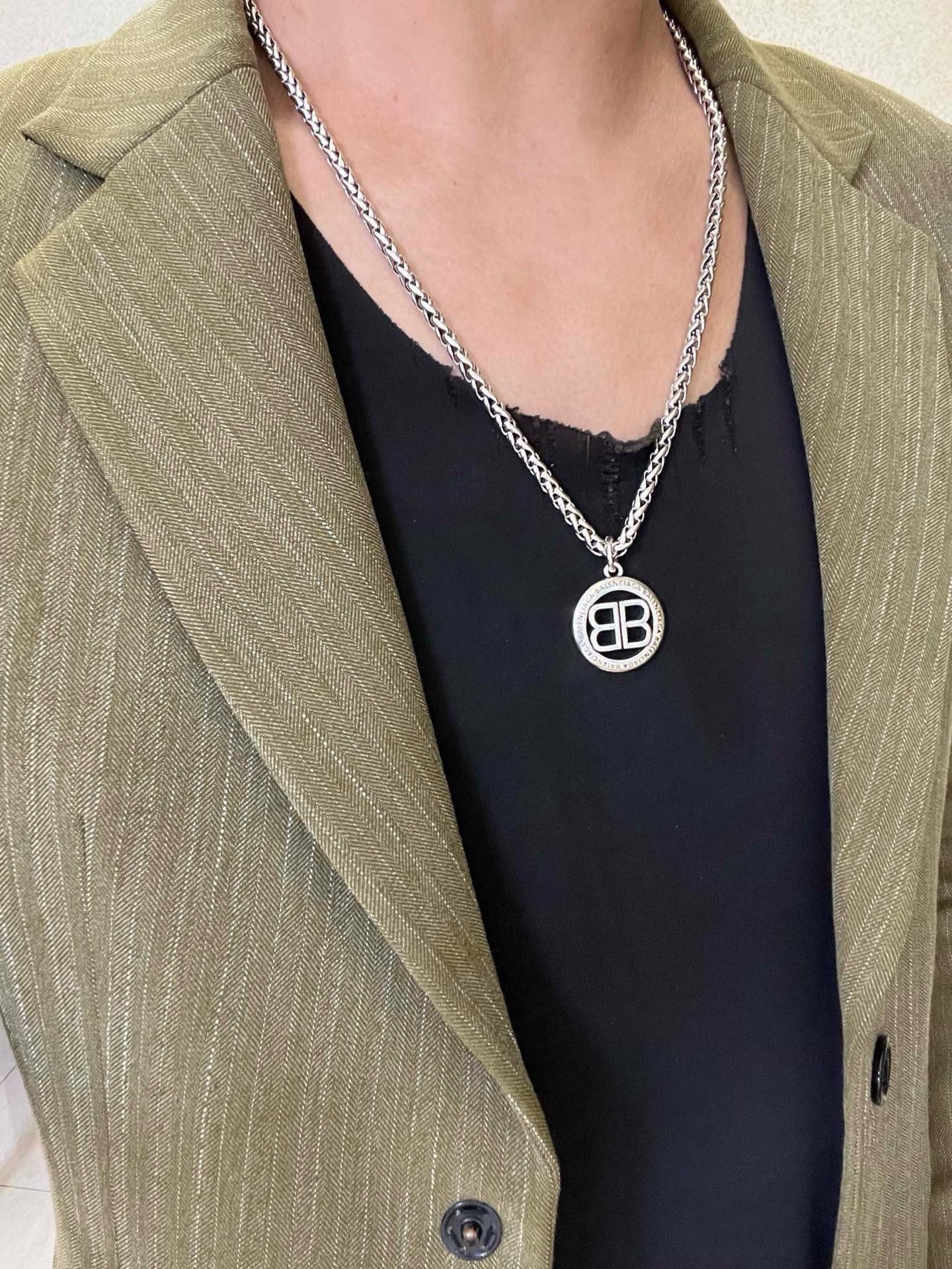 原单货🔹🔹新品 巴黎世家项链 Balenciaga 新款项链🔹专柜一致 细节做工精细 每个细节流程到位 
