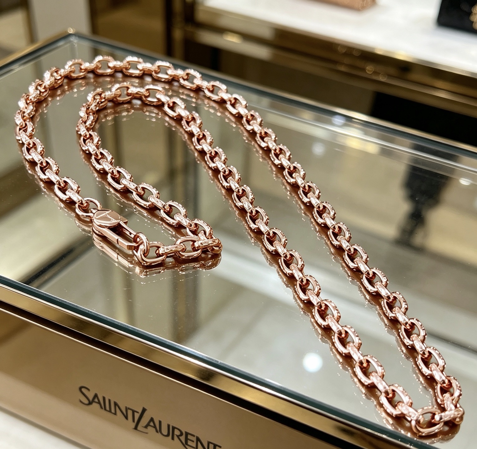 圣罗兰项链新品发布 V金材质 Yves Saint Laurent DIVAS‘ DREAM 系列 品相