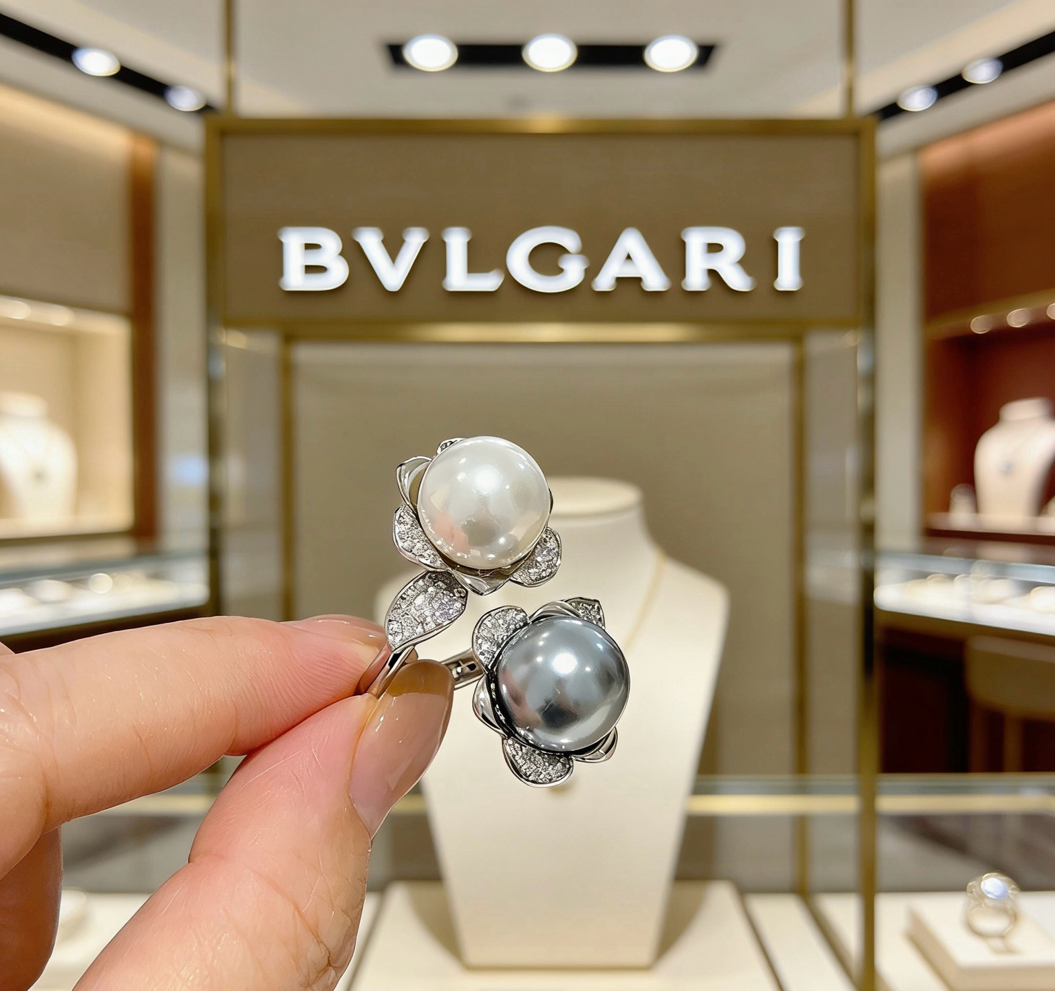 宝格丽项链V金材质。BVLGARI宝格丽 DIVAS‘ DREAM 系列 品相完美，细节无敌，那种独特的