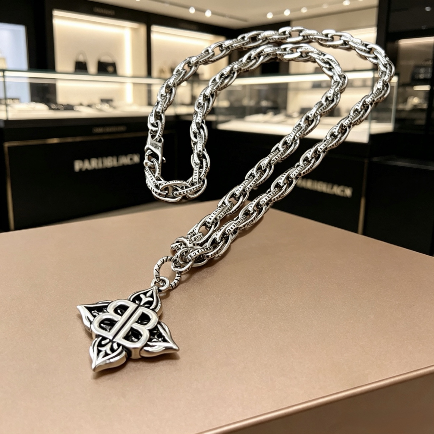 原单货🔹🔹新品 巴黎世家项链 Balenciaga 新款项链🔹专柜一致 细节做工精细 每个细节流程到位 