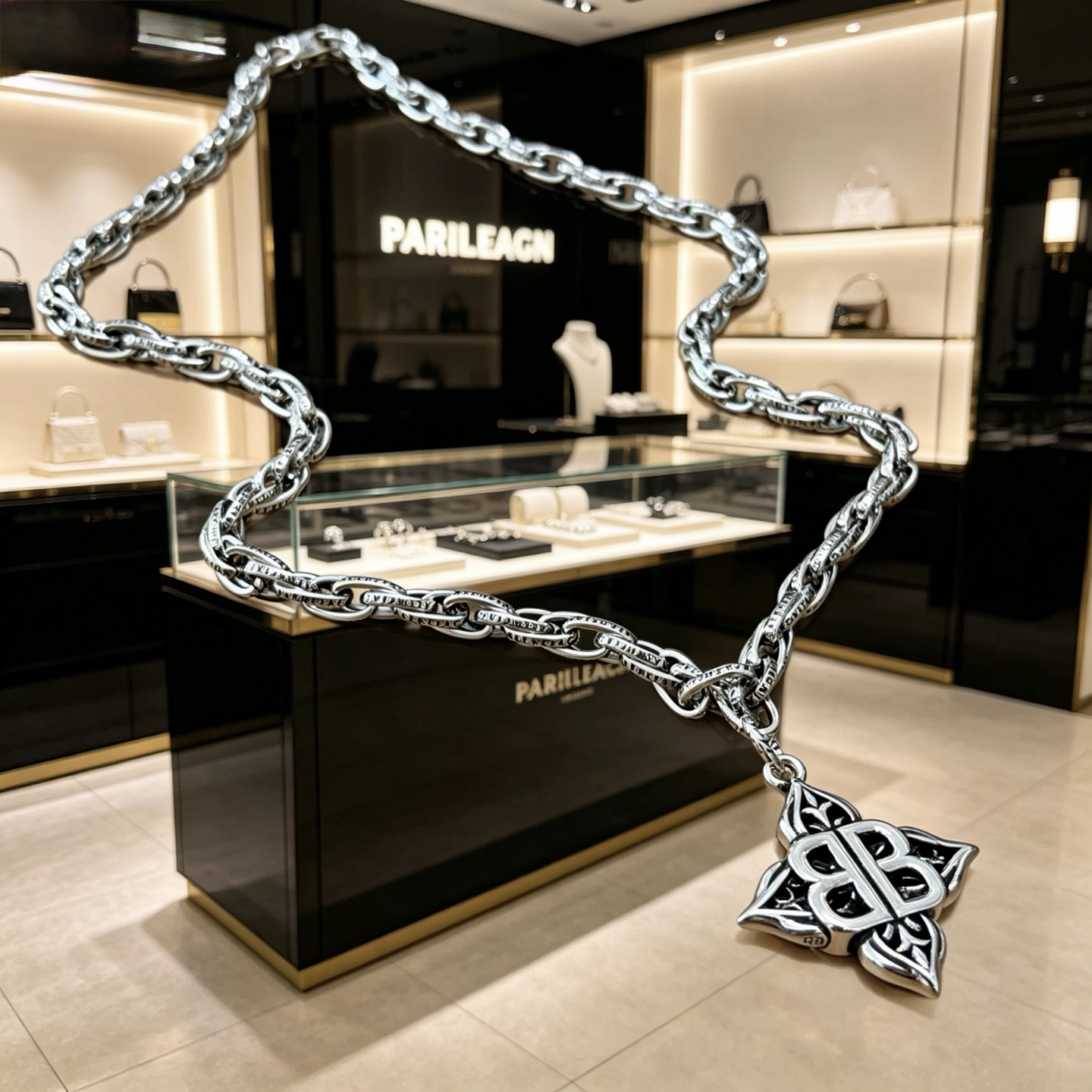 原单货🔹🔹新品 巴黎世家项链 Balenciaga 新款项链🔹专柜一致 细节做工精细 每个细节流程到位 