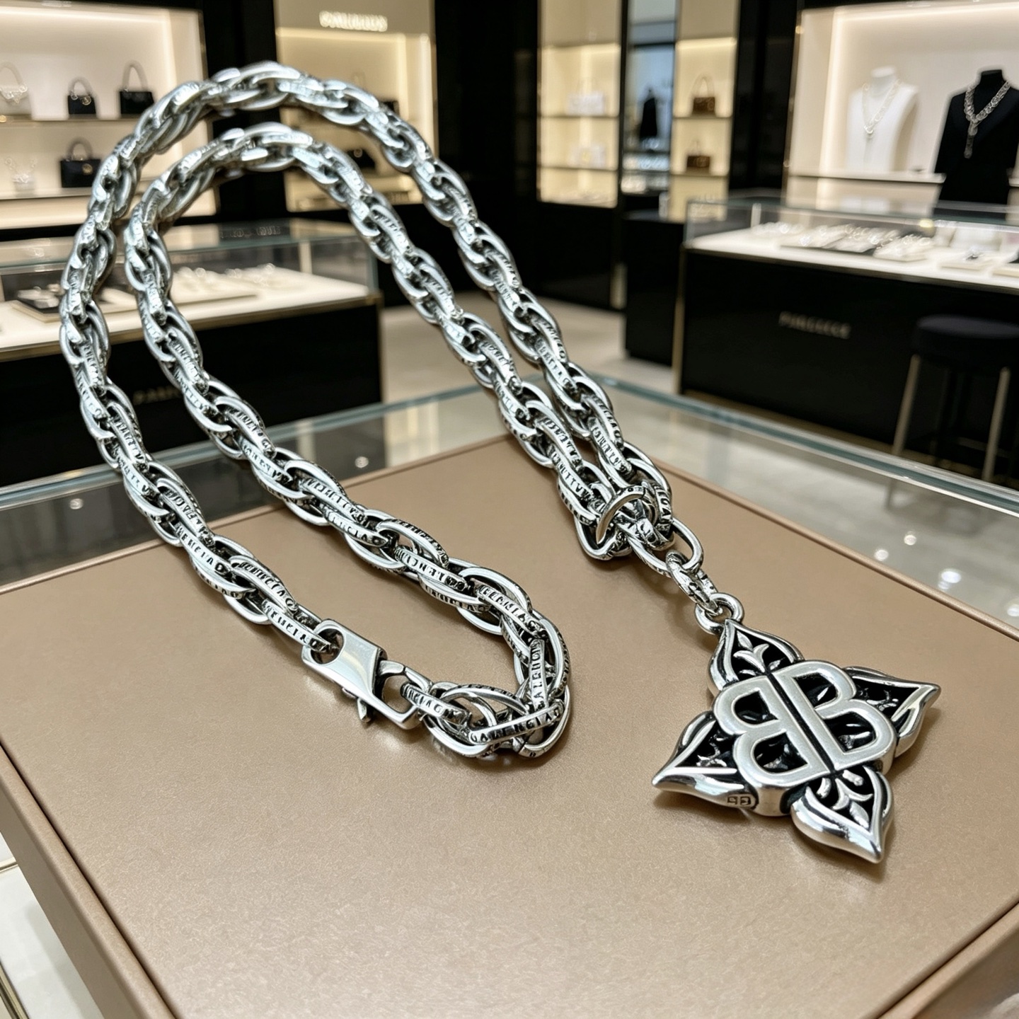 原单货🔹🔹新品 巴黎世家项链 Balenciaga 新款项链🔹专柜一致 细节做工精细 每个细节流程到位 