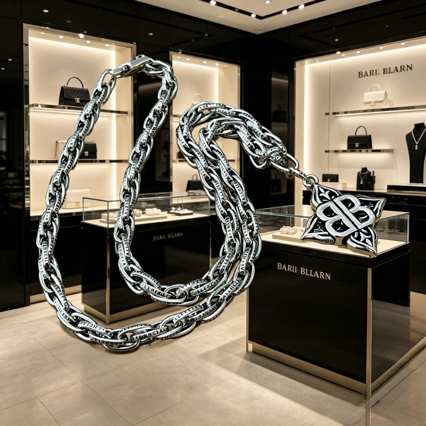 原单货🔹🔹新品 巴黎世家项链 Balenciaga 新款项链🔹专柜一致 细节做工精细 每个细节流程到位 