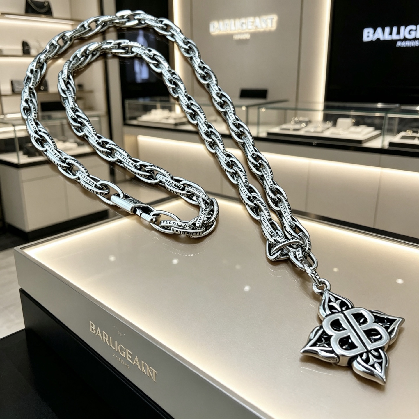 原单货🔹🔹新品 巴黎世家项链 Balenciaga 新款项链🔹专柜一致 细节做工精细 每个细节流程到位 