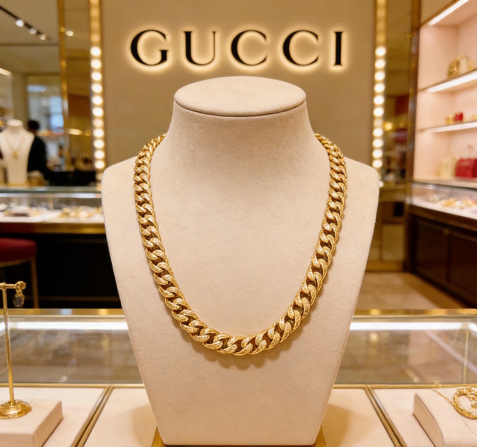 NO:864408,Batch The latest chain of Gucci necklace has a higher grade. The same style as the star Anger Forest series double G Gucci necklace. High-end product. Does not oxidize and fade. The chain length is 60 cm and can be changed in length. Gucci necklace European and American trendy style. The details are distressed. The shiny version is not available in the market. This model has been released. It is a best-selling model in Gucci. It goes well with trendy clothes, fine jewelry, gucci, and necklace.19860909批 古驰项链最新款链条档次更高明星同款Anger Forest系列双G古驰项链 高端货 不氧化不退色 链长60厘米可改长度 古驰项链欧美潮流风 细节对版做旧处理 非市面亮面版型 这款一直在出 古驰里面热卖款 非常好搭配潮流衣服,饰品精品,gucci,necklace,Jewelry