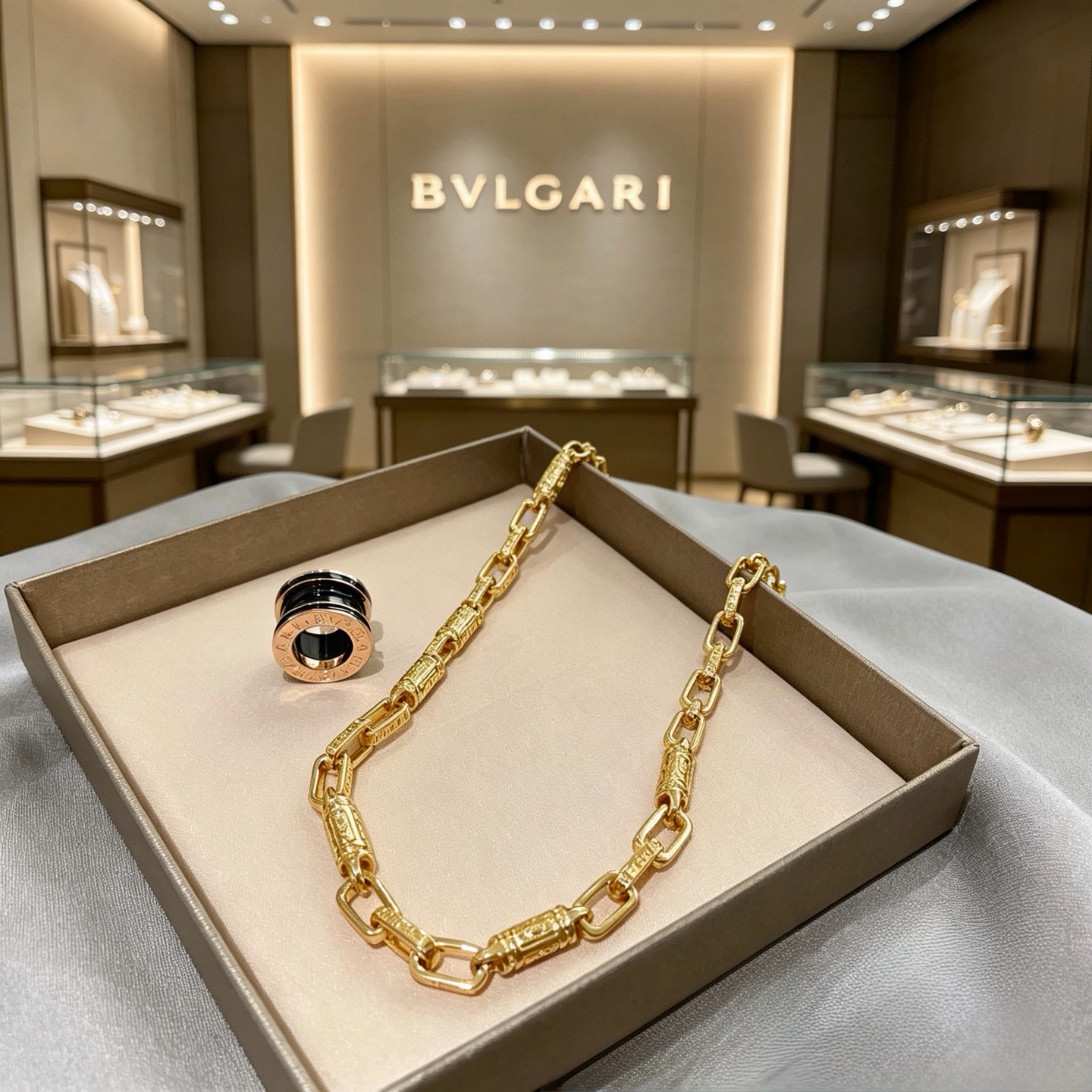 宝格丽项链V金材质 。BVLGARI宝格丽 DIVAS‘ DREAM 系列 品相完美，细节无敌，那种独特