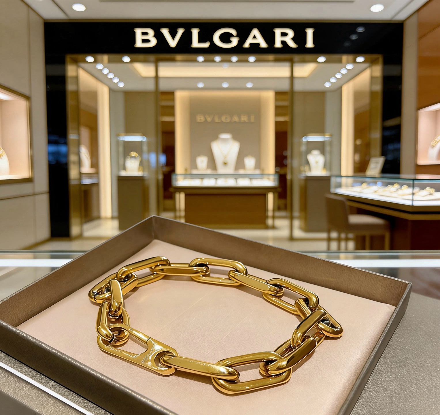 宝格丽手链V金材质 BVLGARI宝格丽 DIVAS‘ DREAM 系列 品相完美，细节无敌，那种独特的