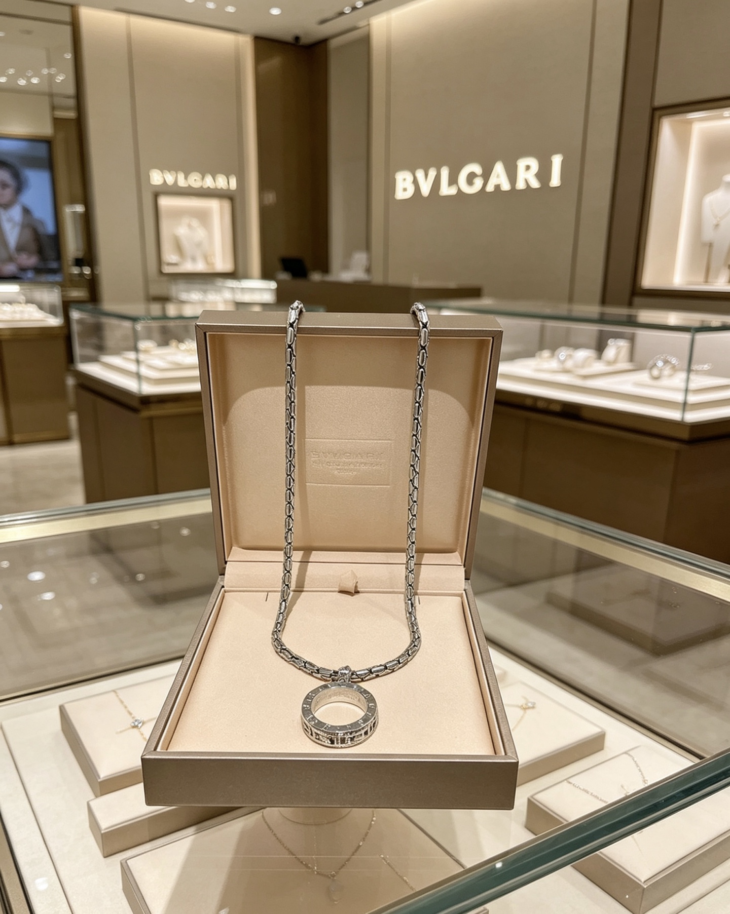 宝格丽项链V金材质 。BVLGARI宝格丽 DIVAS‘ DREAM 系列 品相完美，细节无敌，那种独特