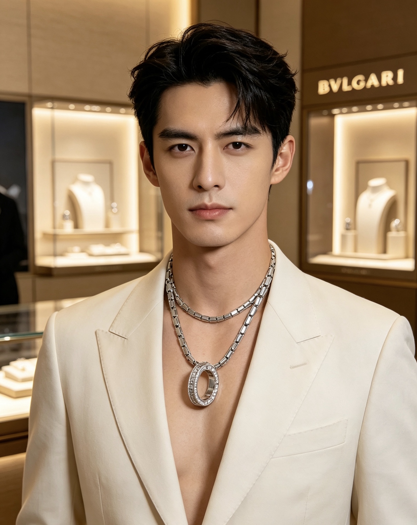 宝格丽项链V金材质 。BVLGARI宝格丽 DIVAS‘ DREAM 系列 品相完美，细节无敌，那种独特